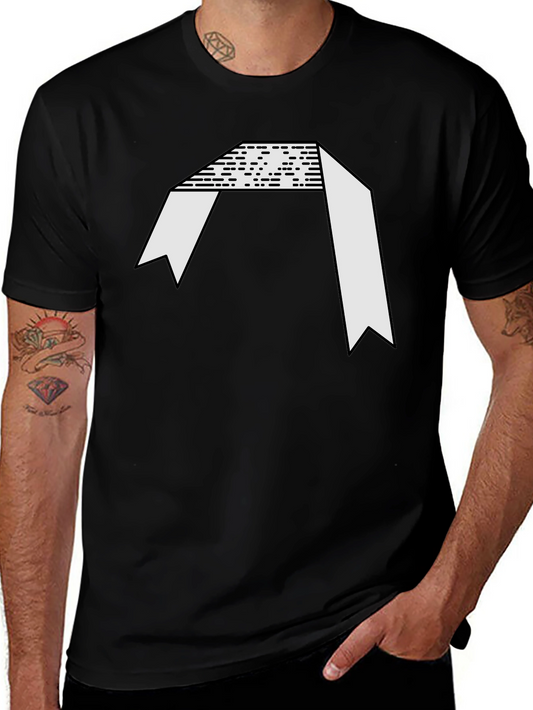 Abstract Graphic Black Tee
