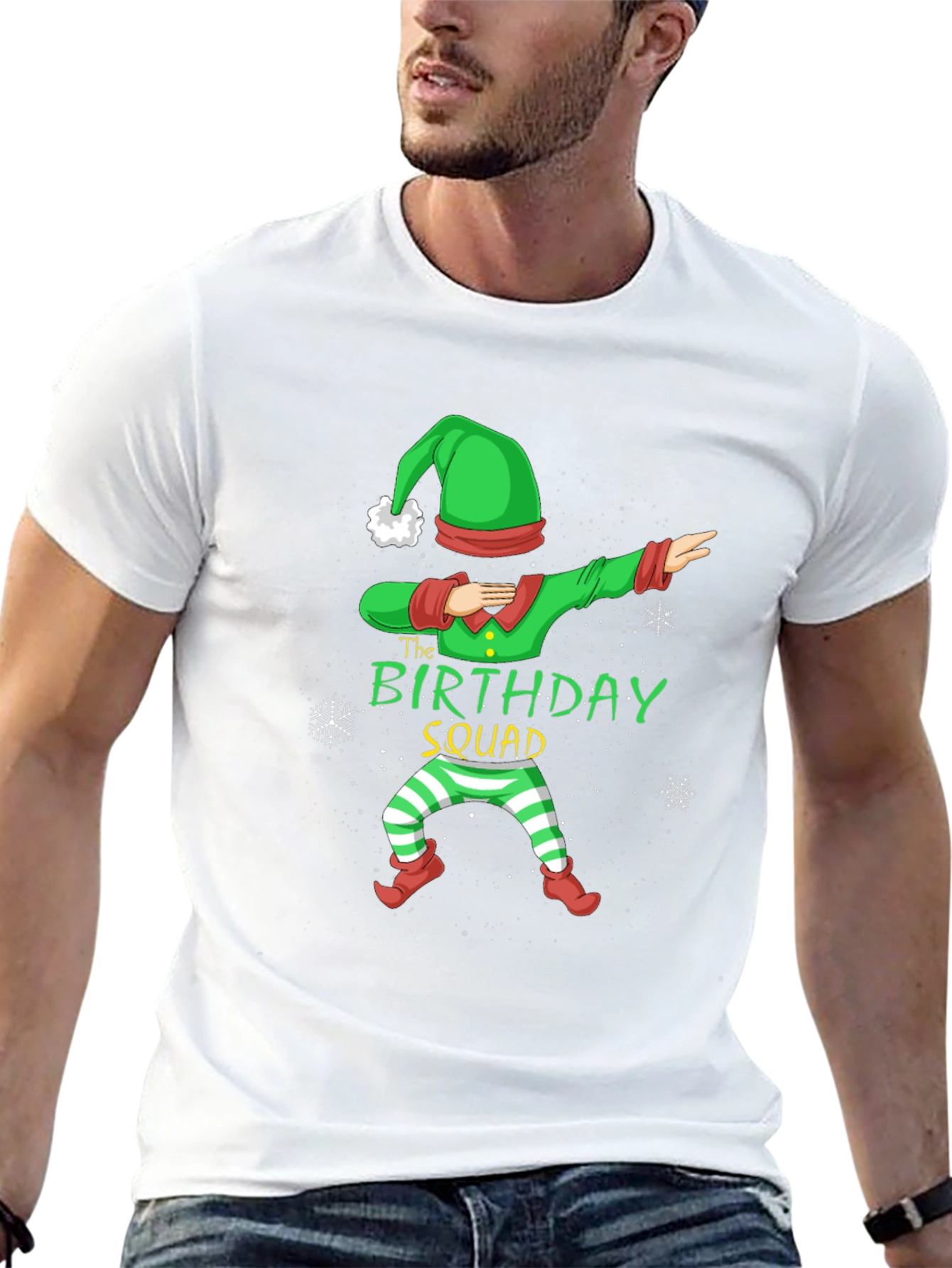 Birthday Squad Elf Dabbing T-Shirt