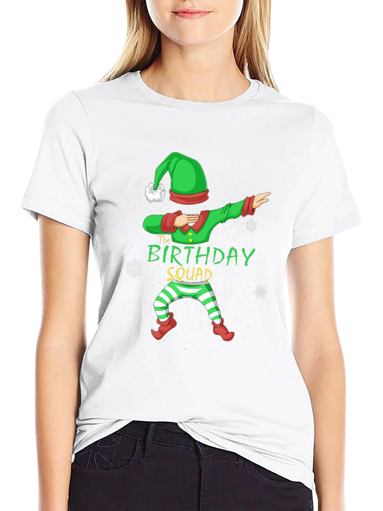 Birthday Squad Elf Dabbing T-Shirt