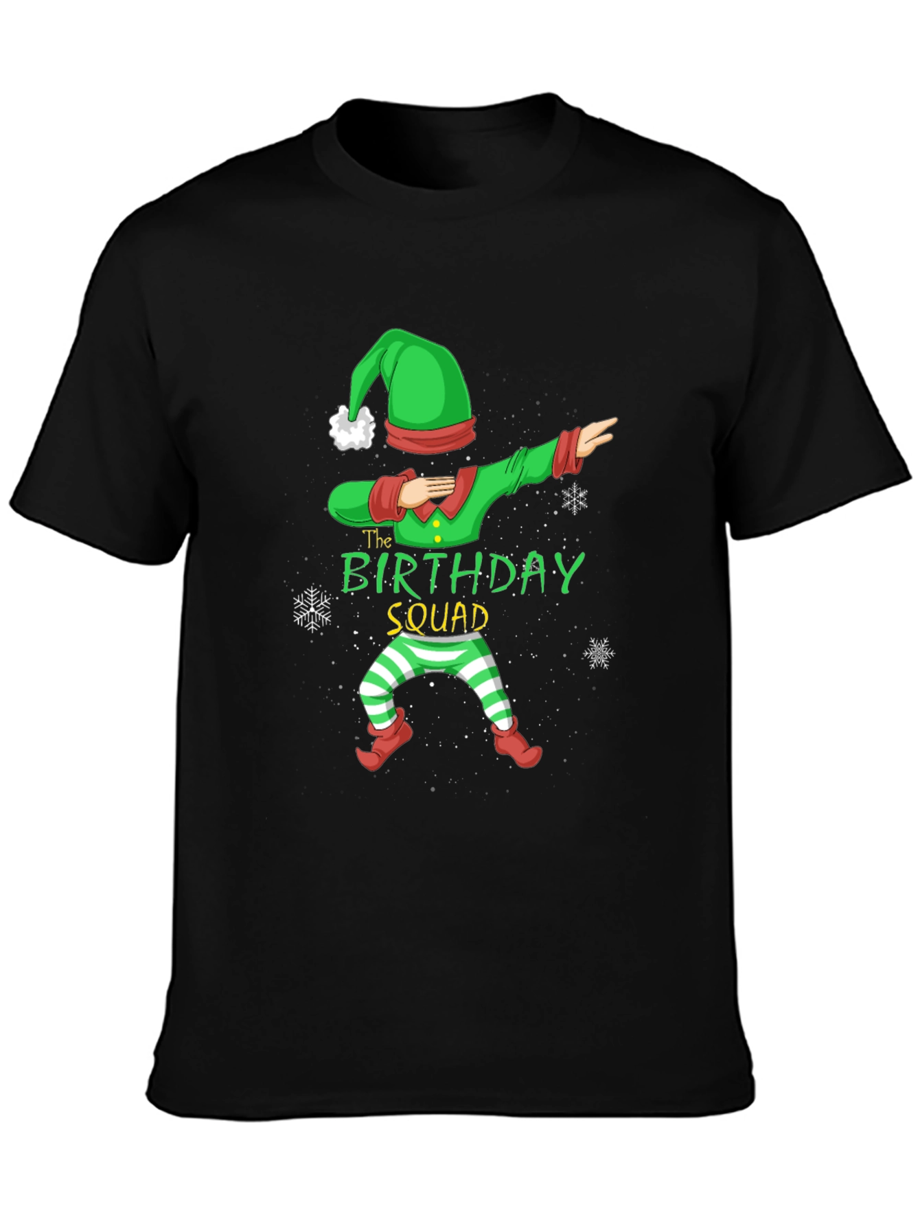 Birthday Squad Elf Dabbing T-Shirt