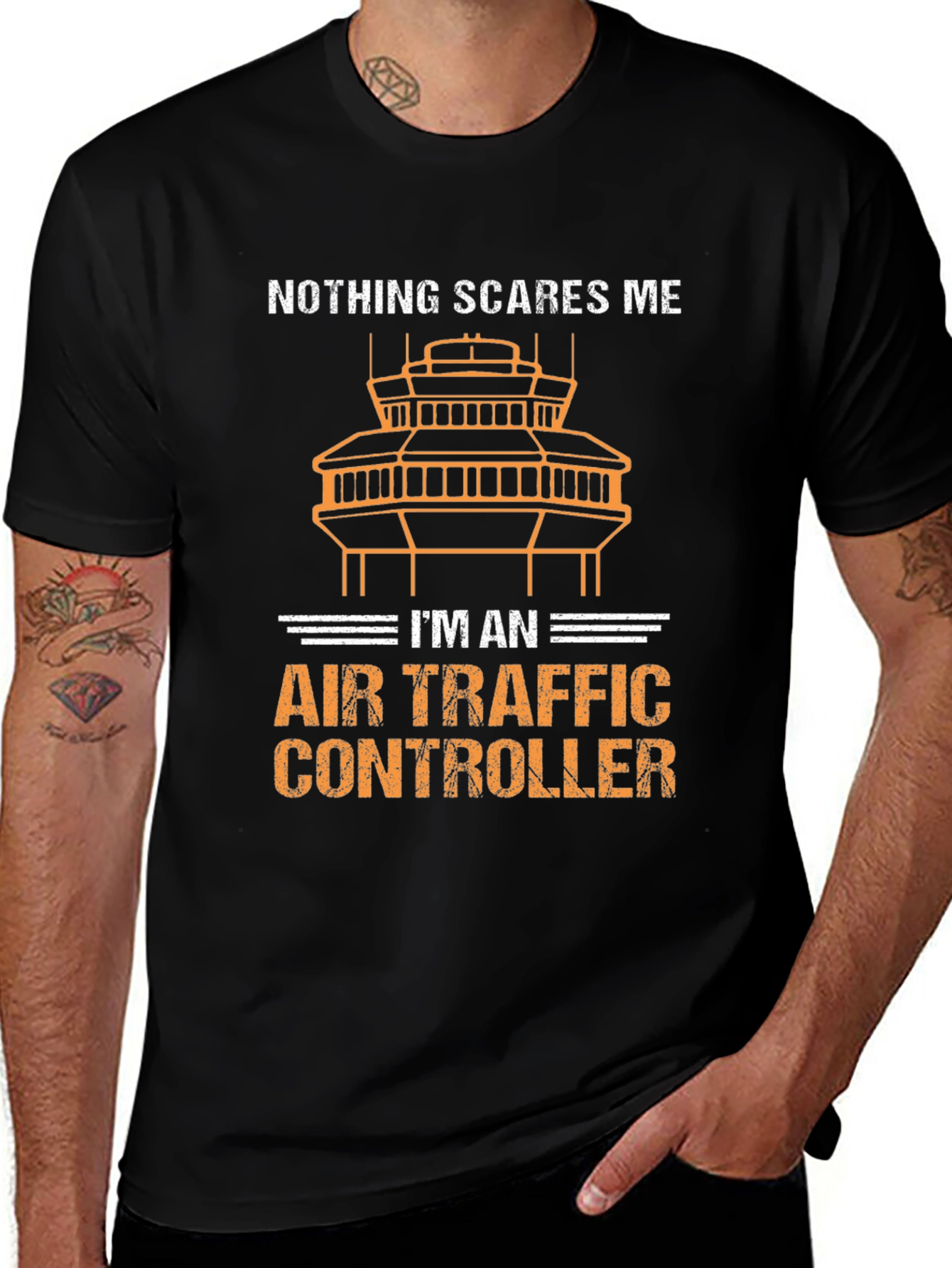Air Traffic Controller T-Shirt - Nothing Scares Me