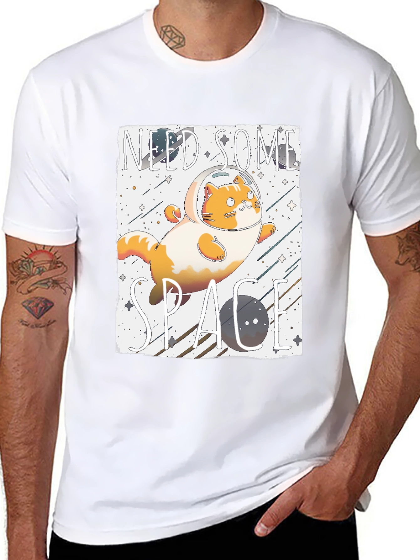 Need Some Space Cat Astronaut T-Shirt