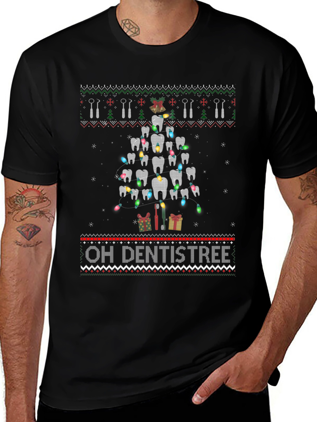 Oh Dentistree Funny Christmas T-Shirt