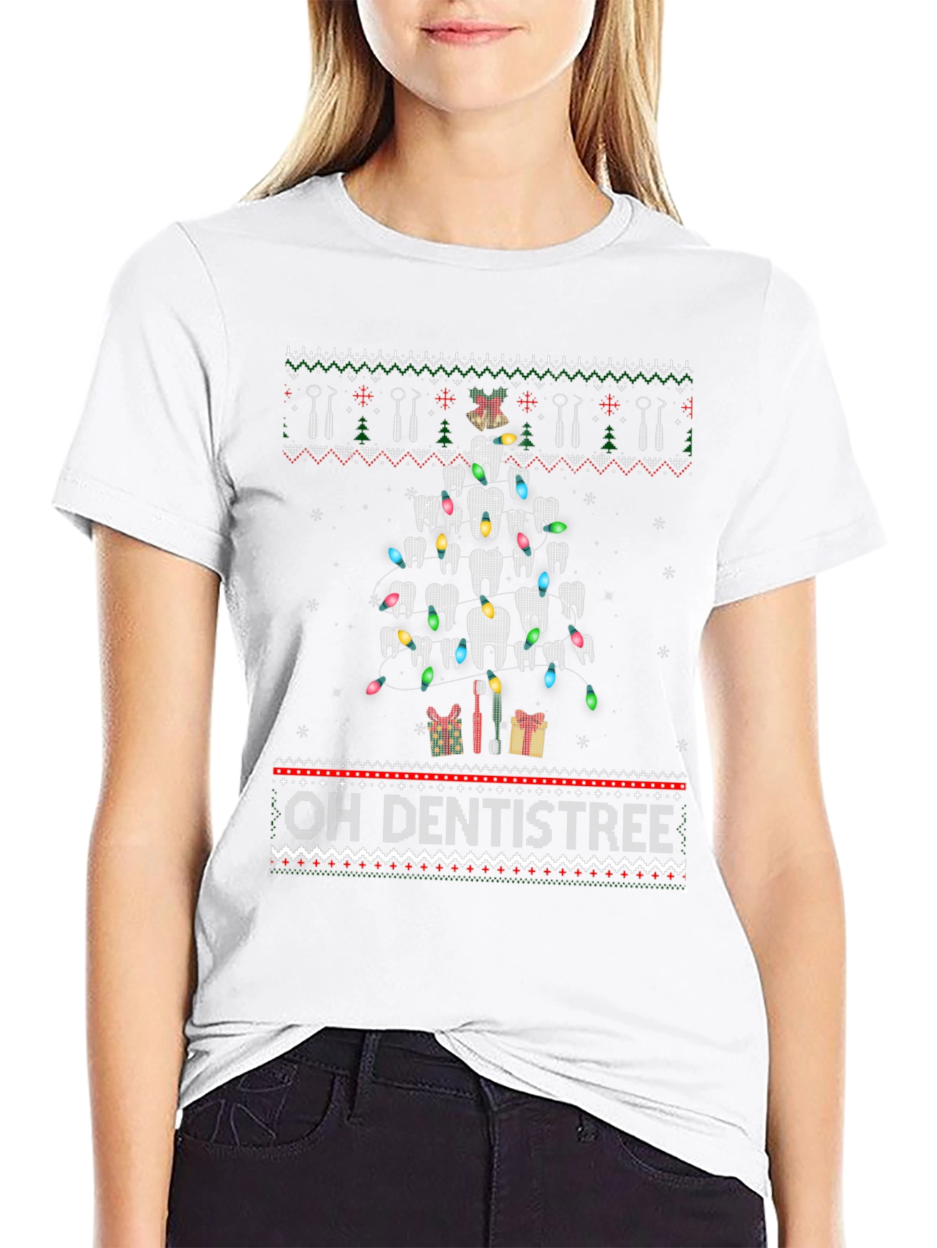 Oh Dentistree Funny Christmas T-Shirt