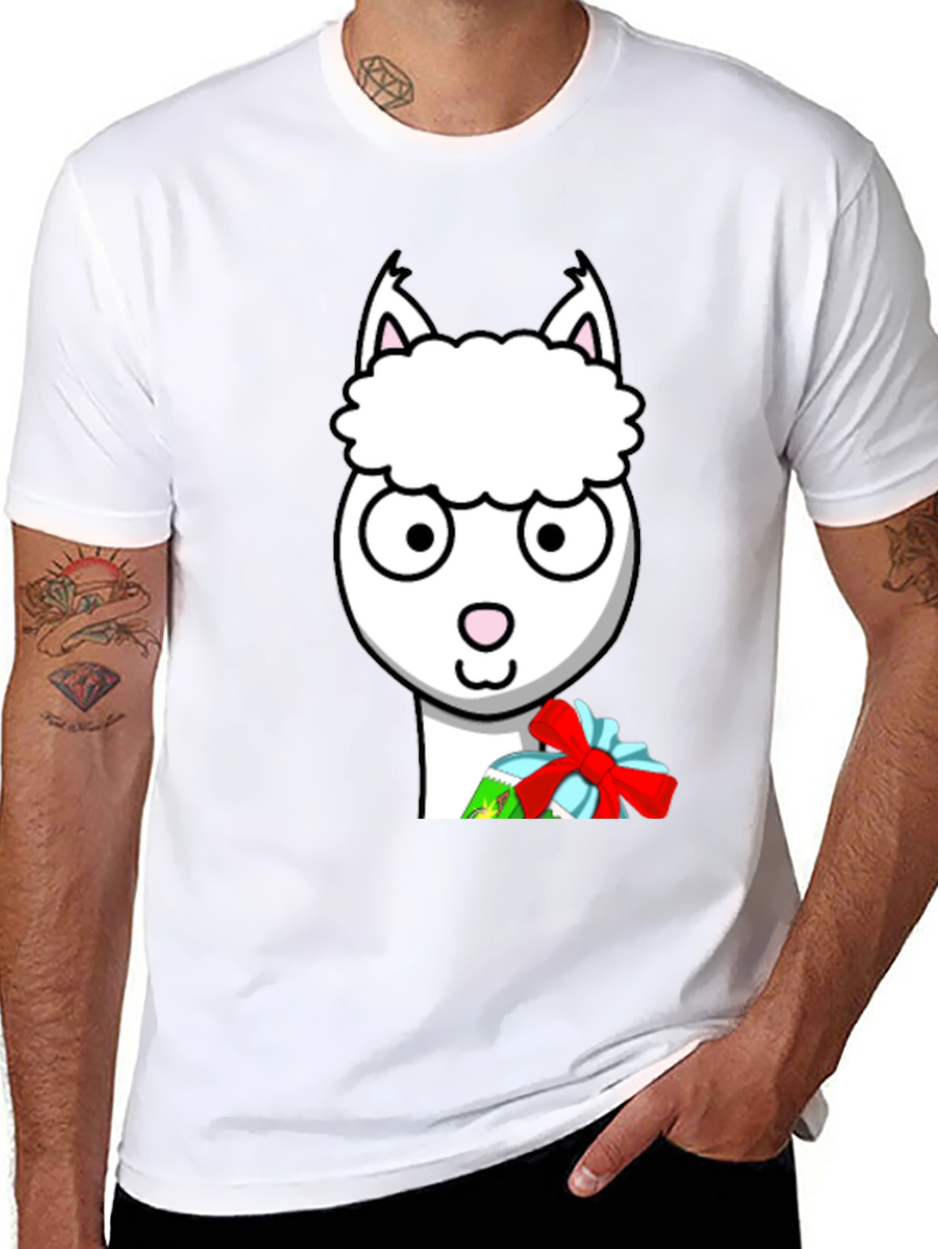 Alpaca Gift Tee - Cute Holiday Shirt
