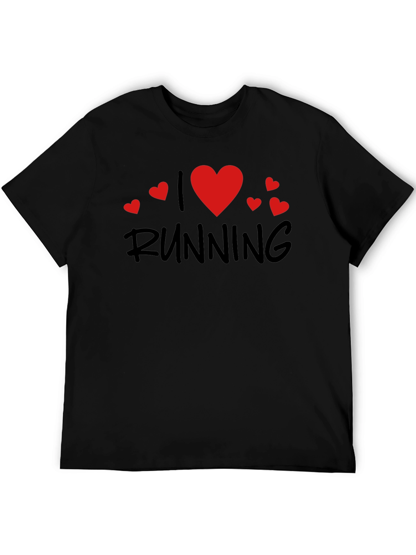 I Love Running Black T-Shirt
