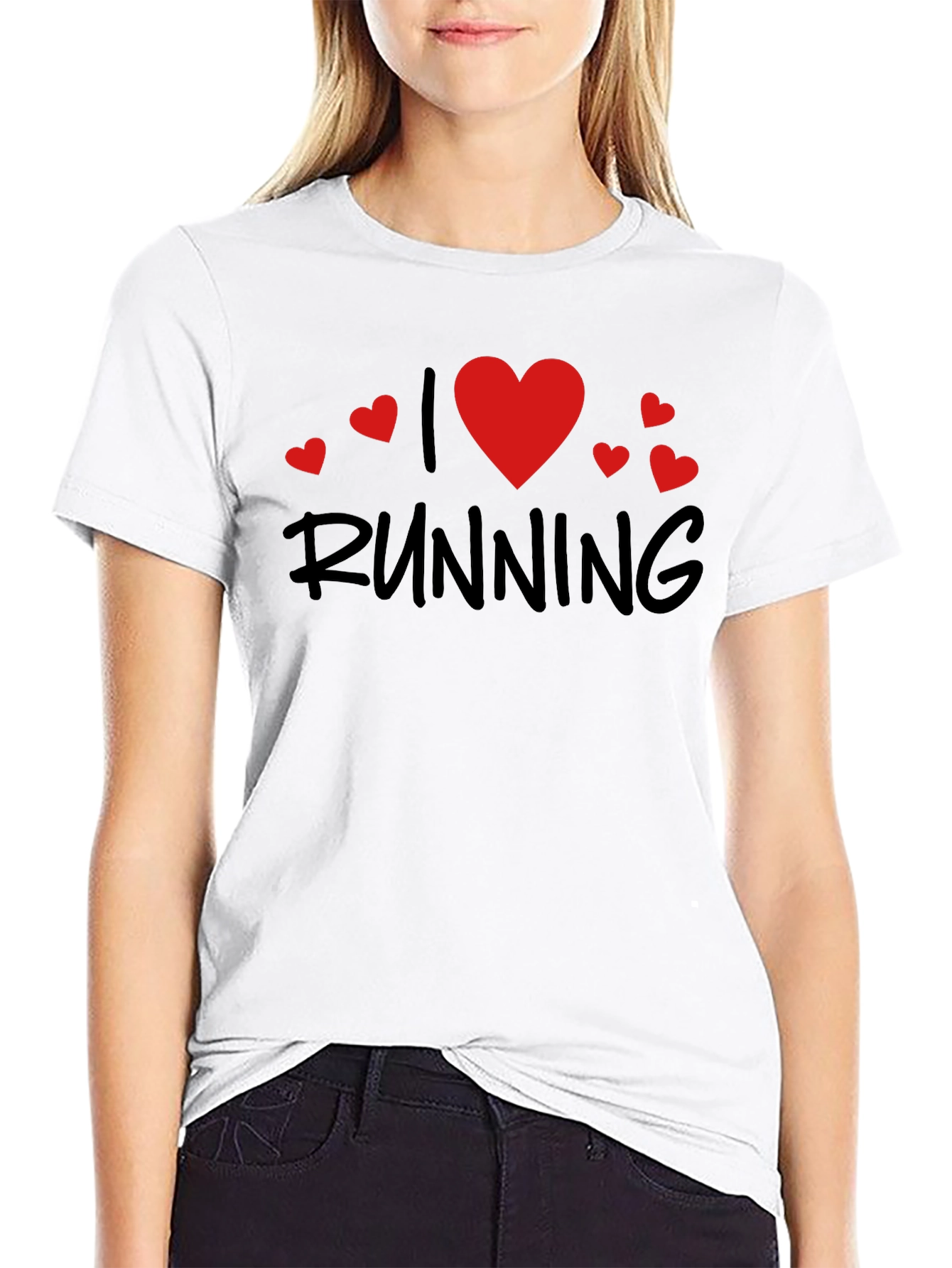 I Love Running Black T-Shirt