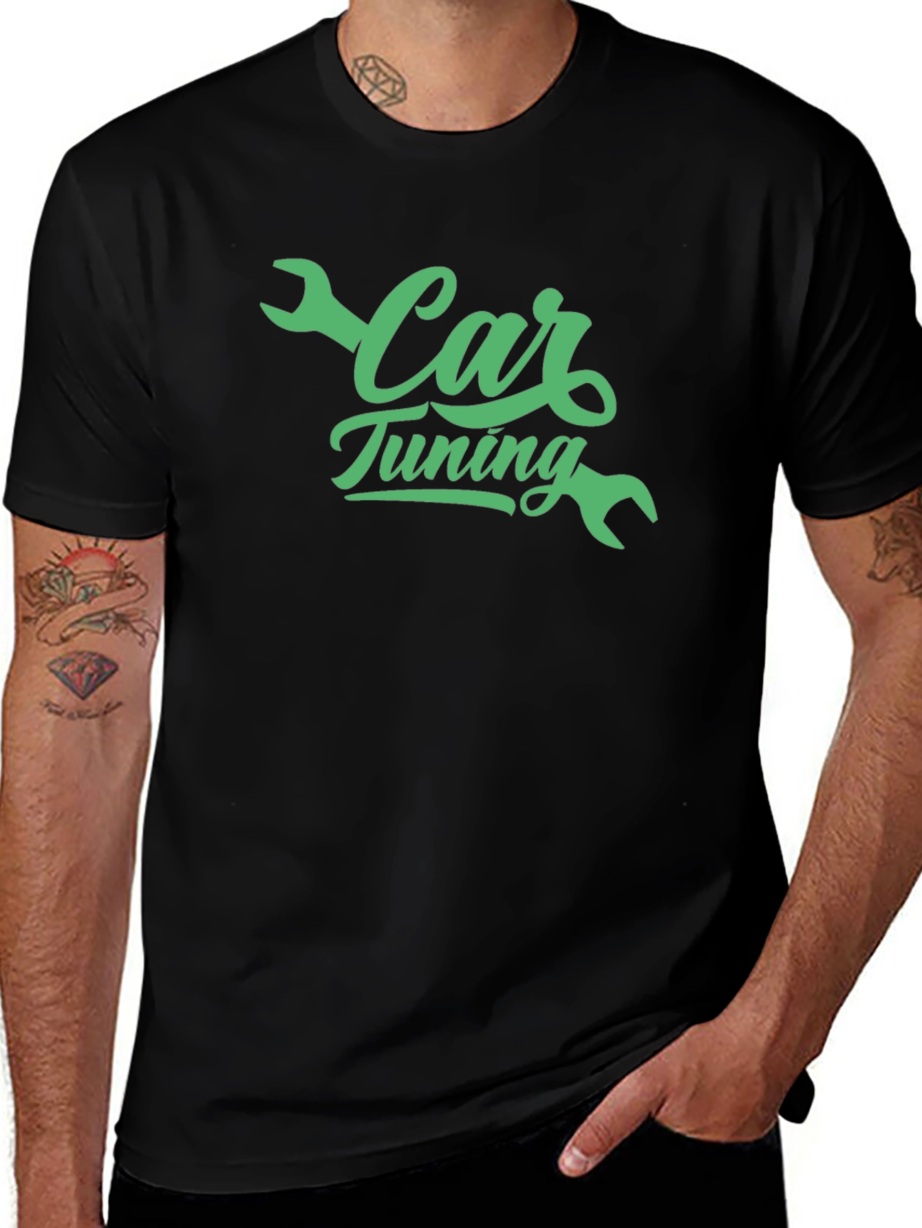 Car Tuning Graphic Tee - Black
