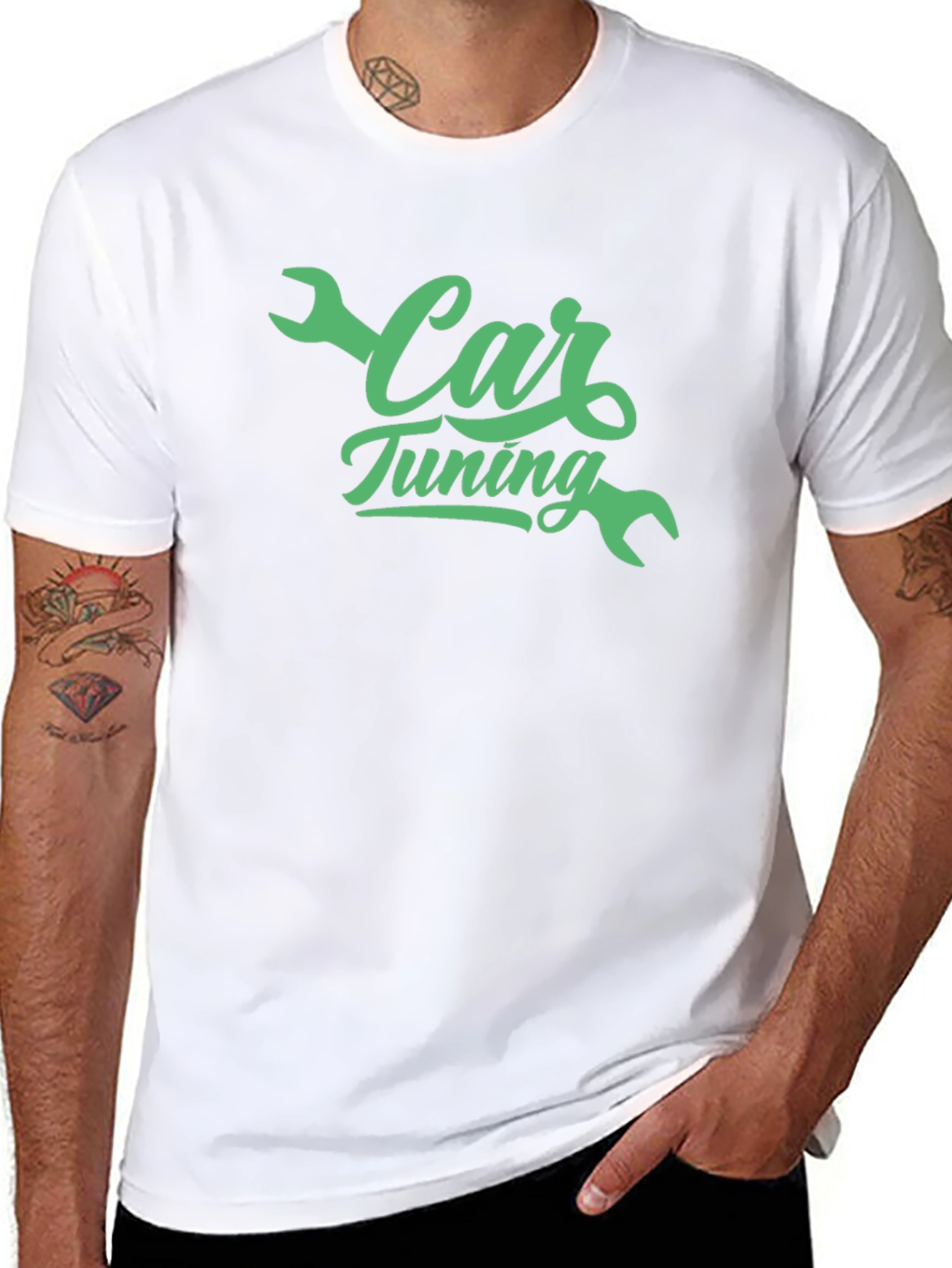 Car Tuning Graphic Tee - Black