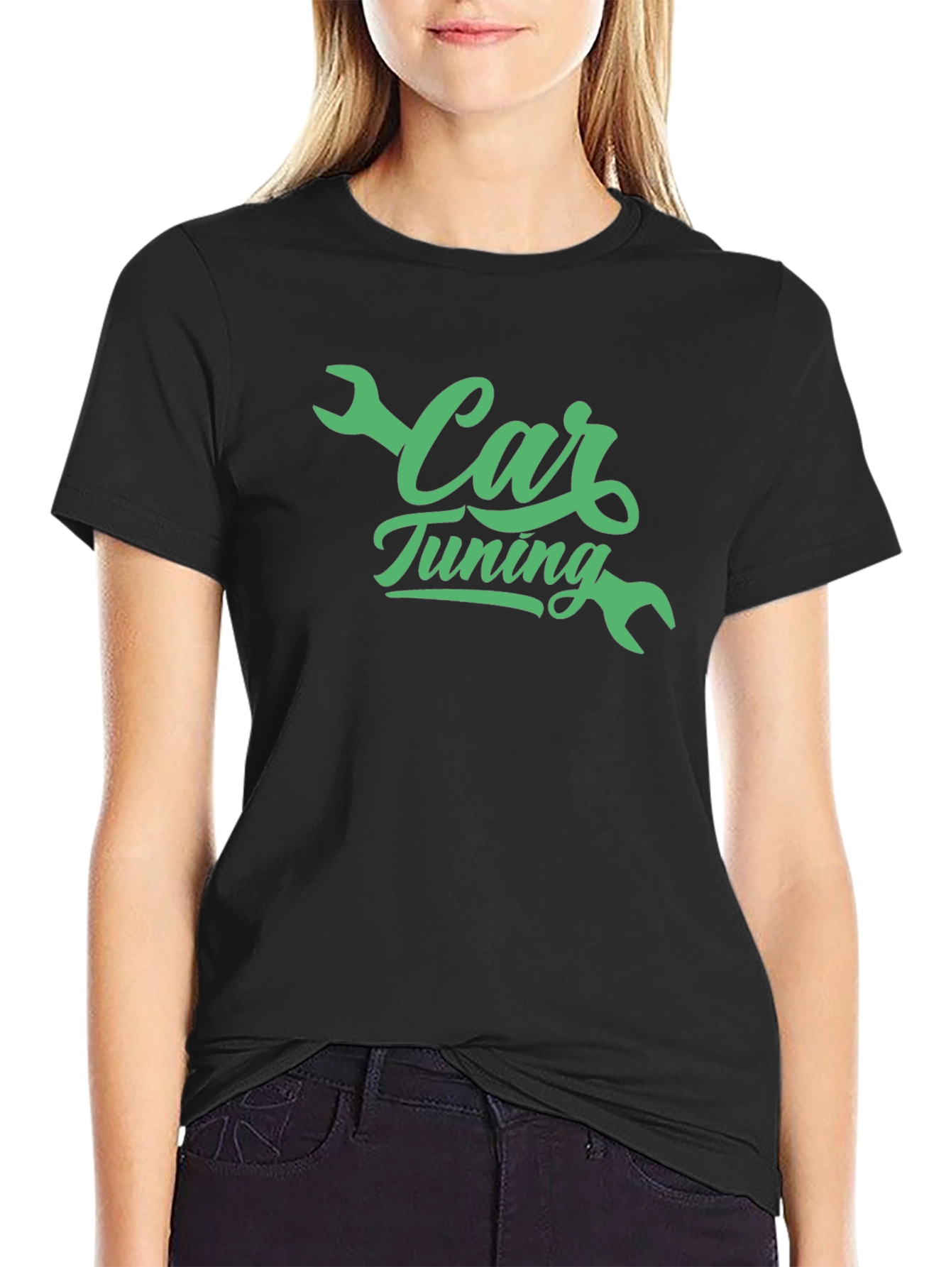 Car Tuning Graphic Tee - Black