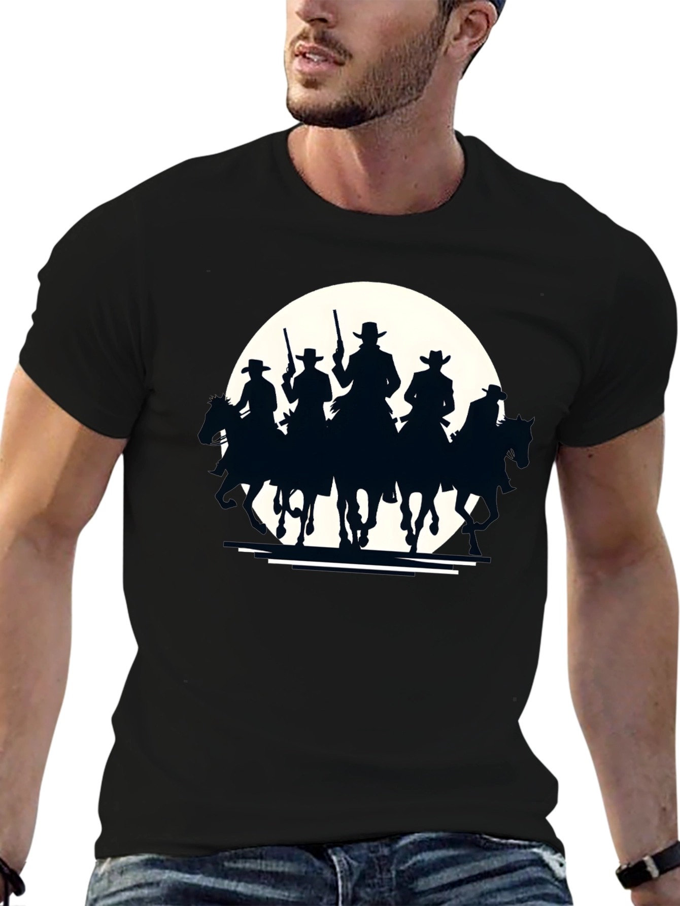 Western Riders Black T-Shirt