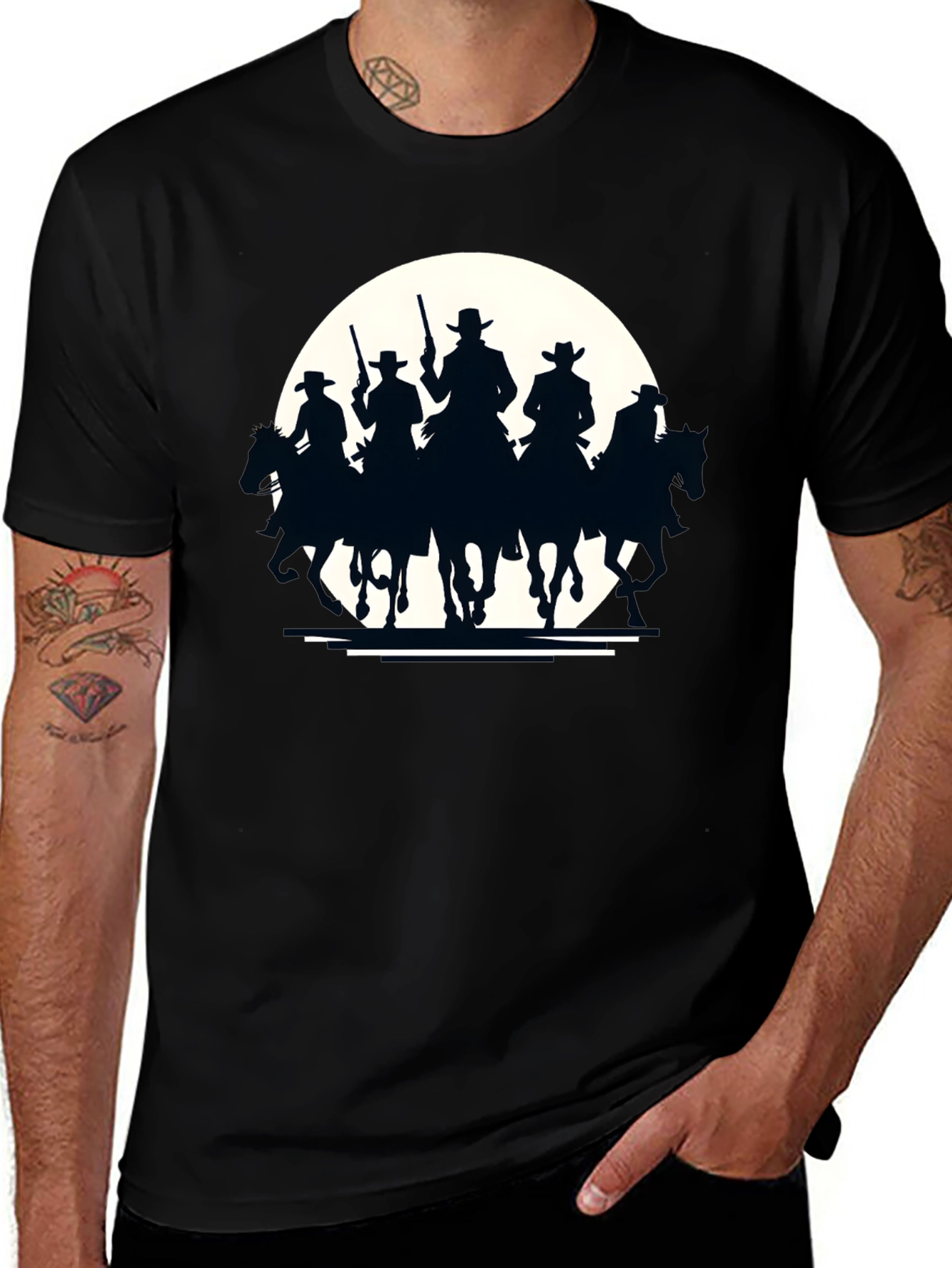 Western Riders Black T-Shirt