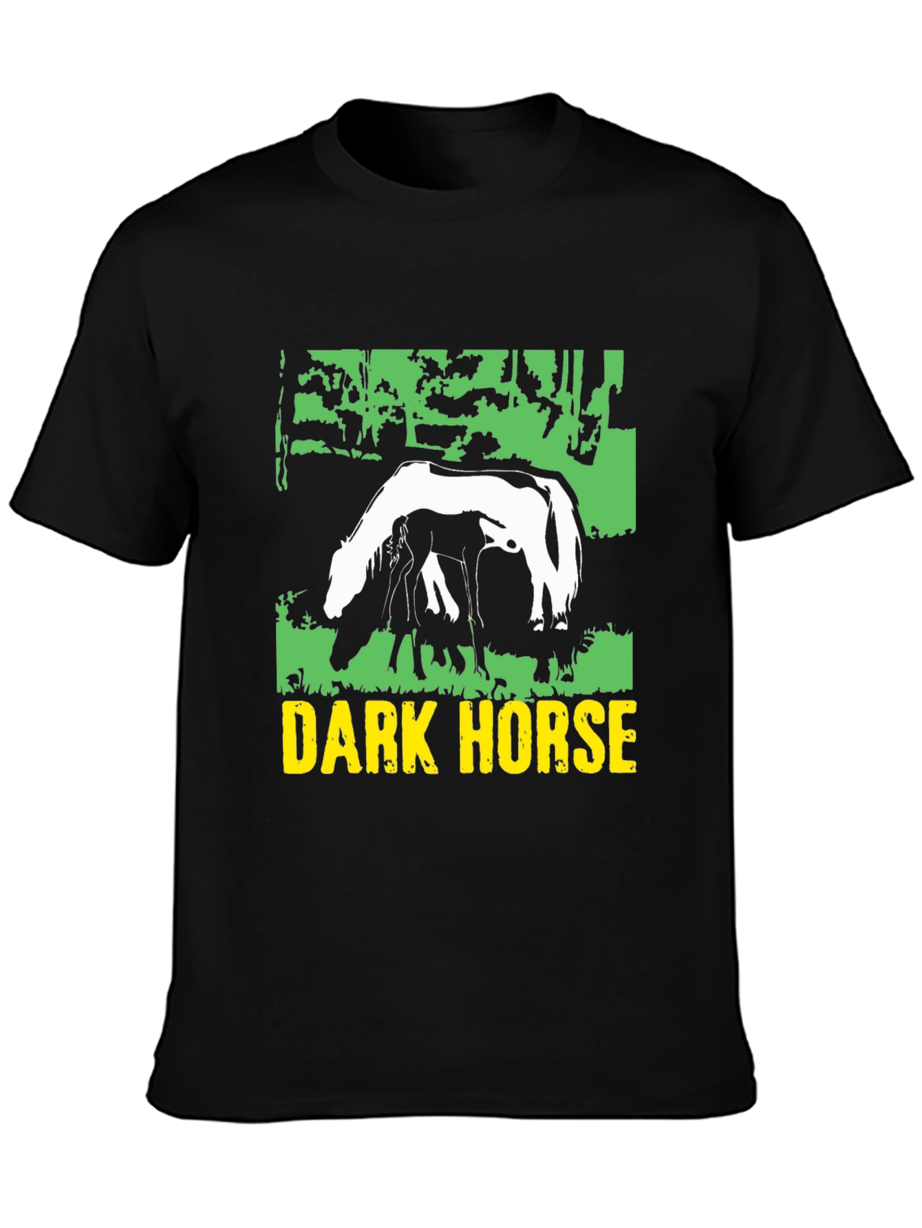 Dark Horse Graphic Tee - Black Cotton Blend