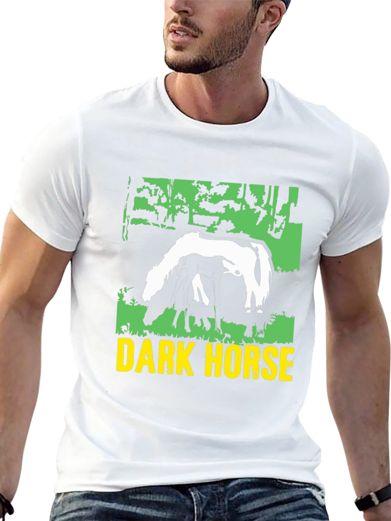 Dark Horse Graphic Tee - Black Cotton Blend