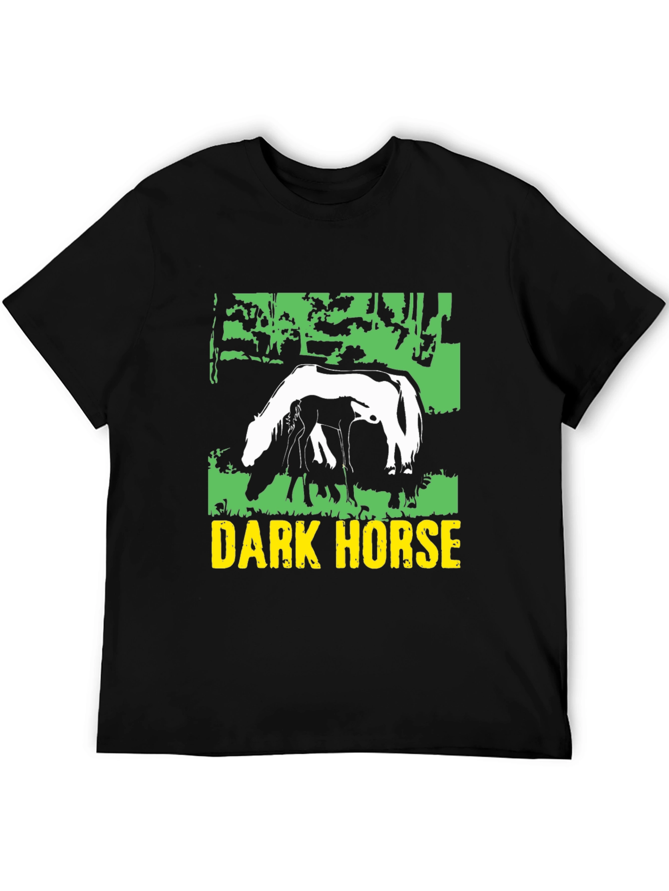 Dark Horse Graphic Tee - Black Cotton Blend