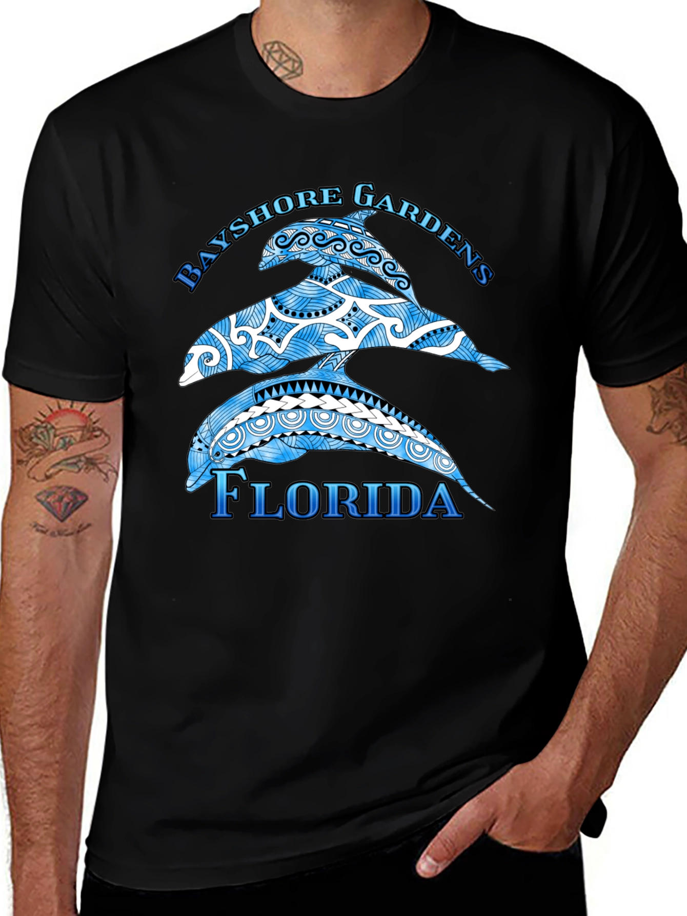 Bayshore Gardens Florida Dolphin T-Shirt