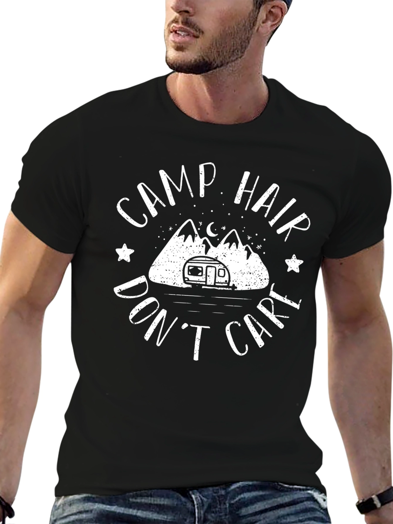 Camp Hair Dont Care Graphic Tee