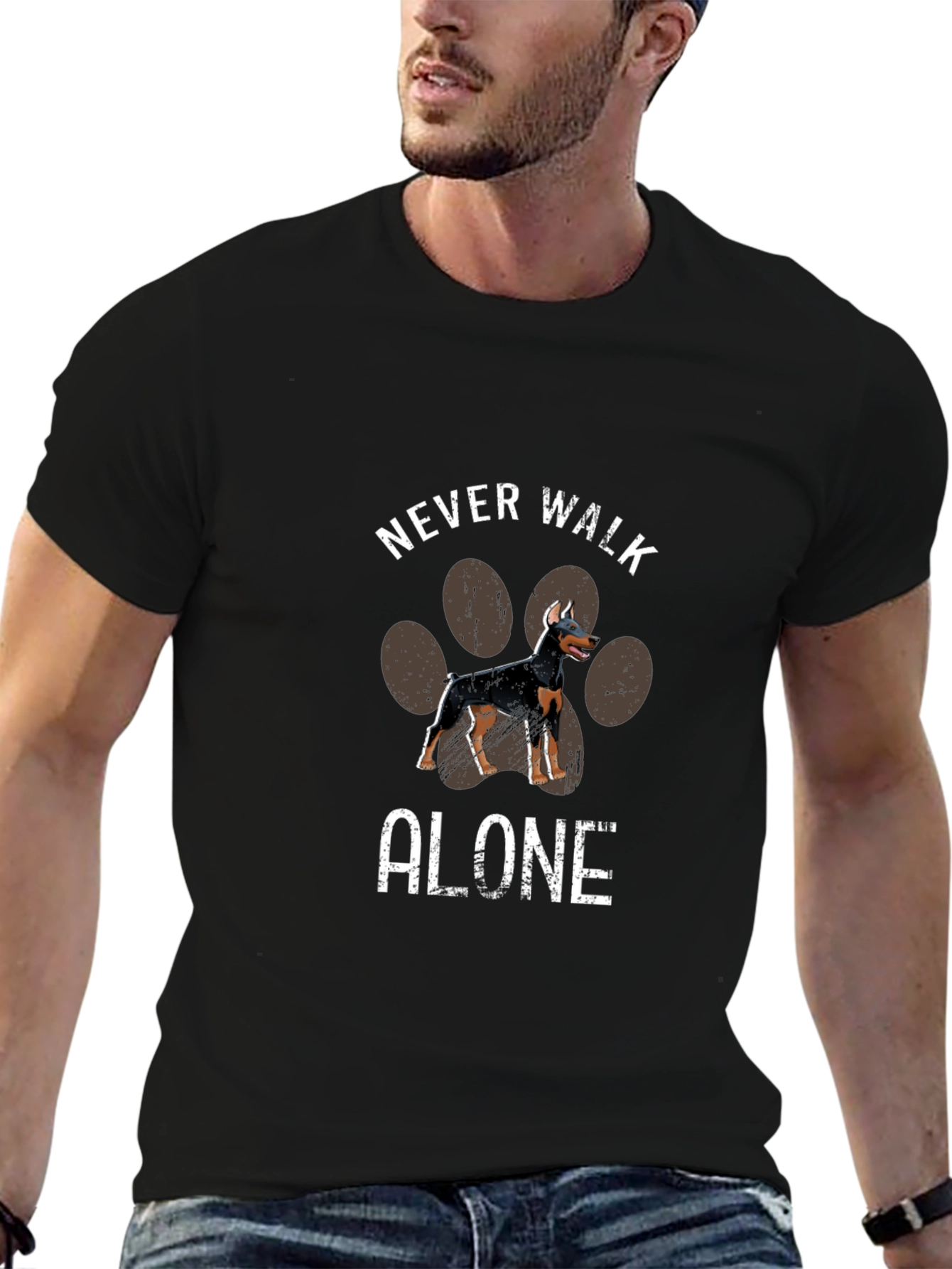 Never Walk Alone Dog T-Shirt