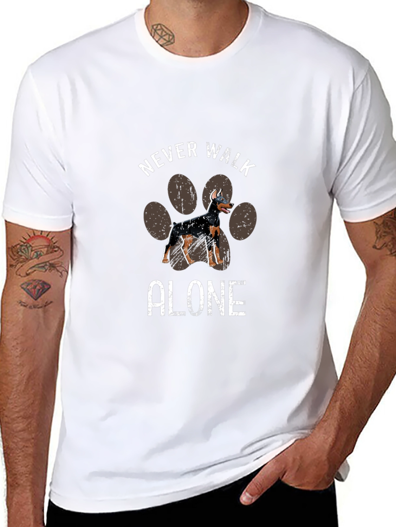 Never Walk Alone Dog T-Shirt