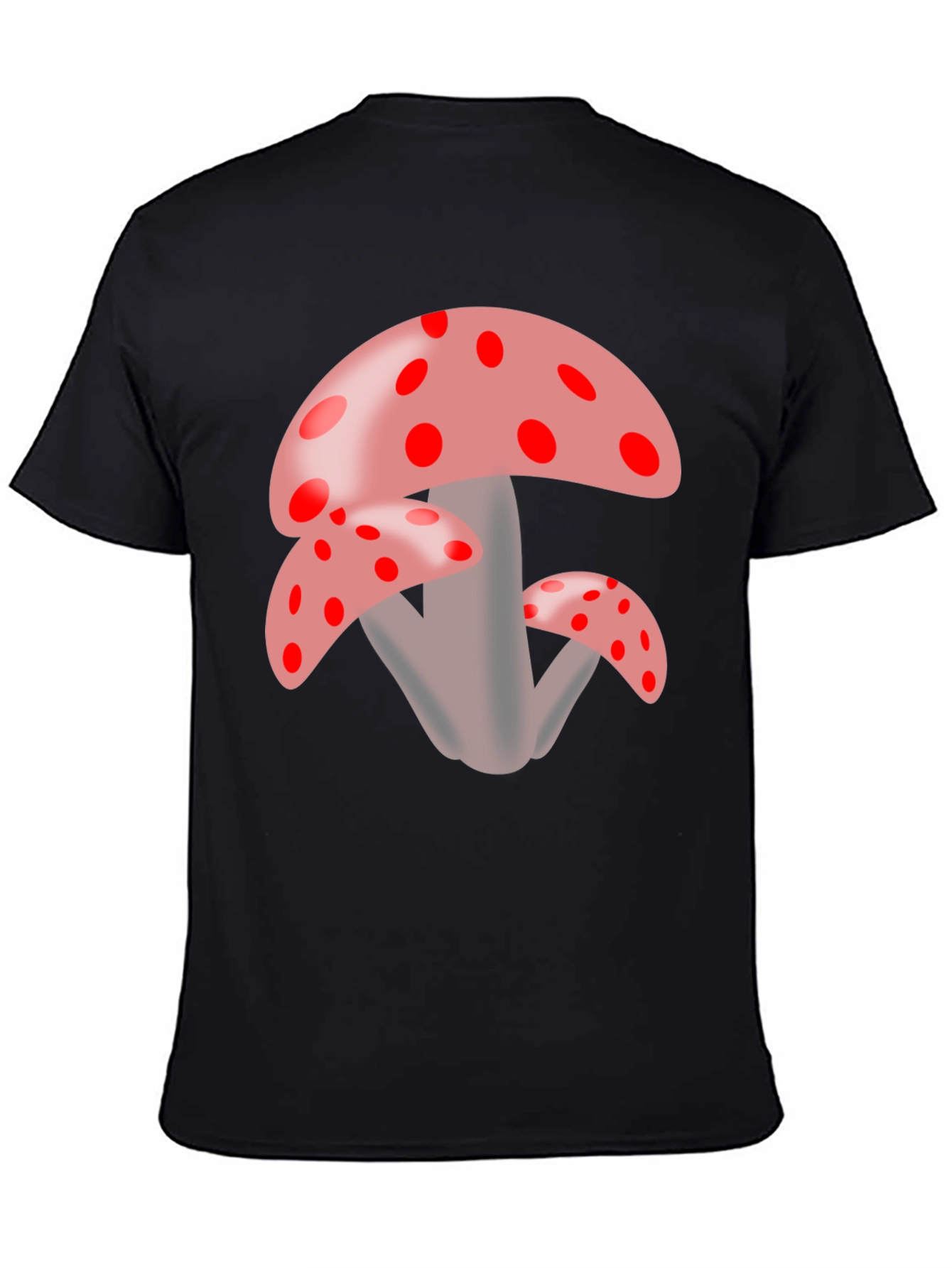 Mushroom Graphic Black Tee