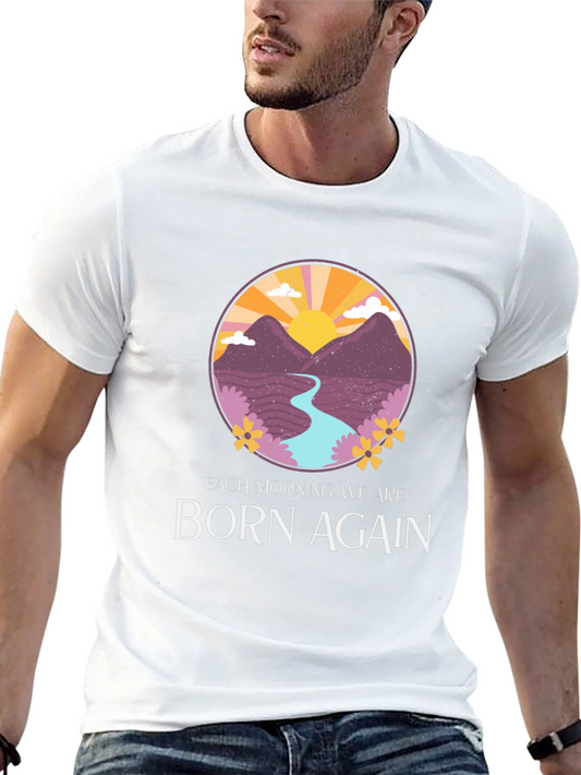 Born Again Mountain River Graphic Tee