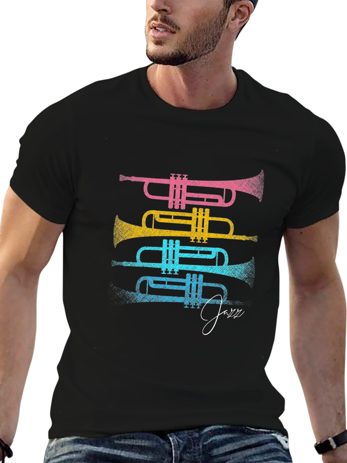 Colorful Trumpet Jazz T-Shirt