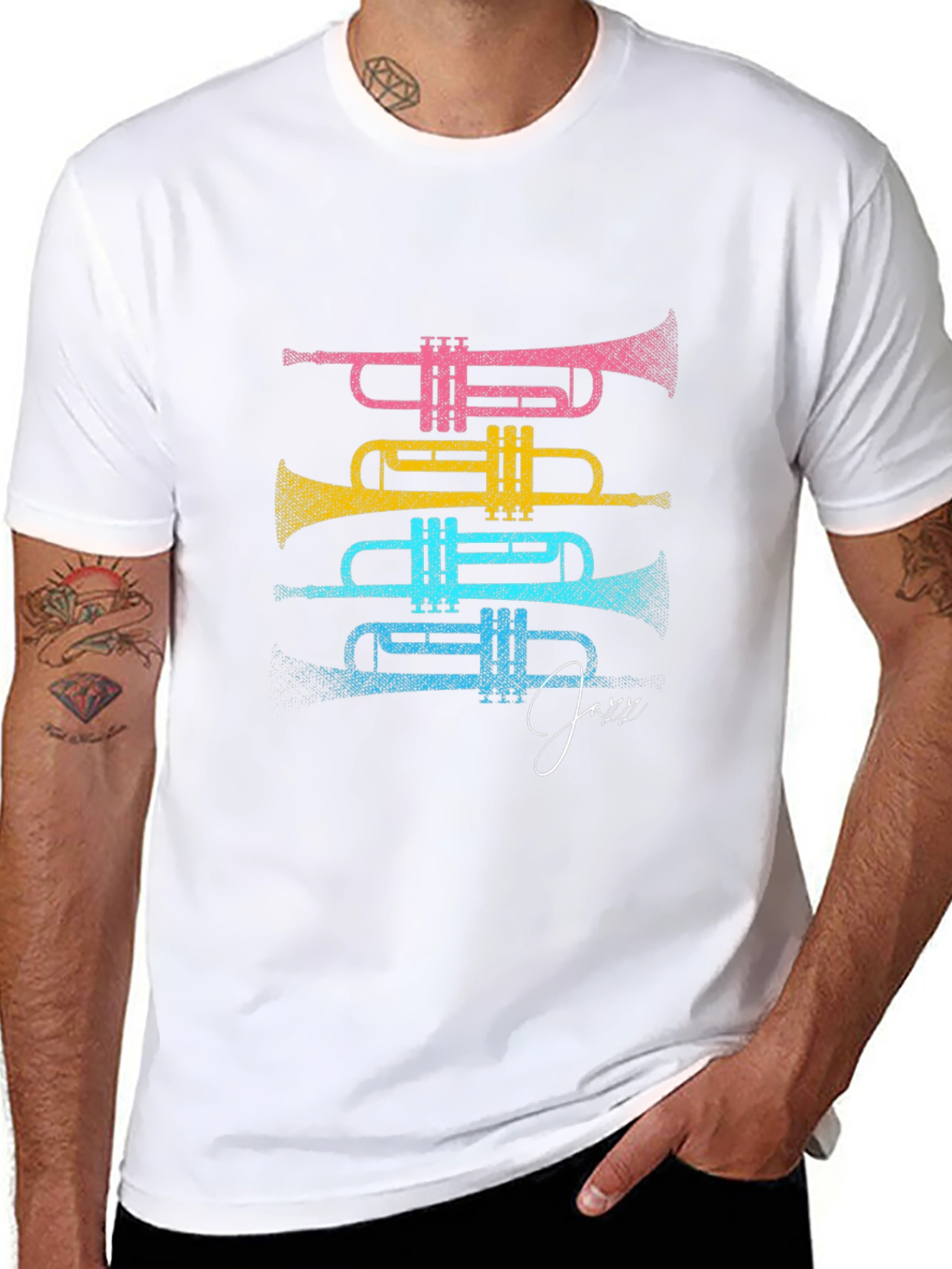 Colorful Trumpet Jazz T-Shirt