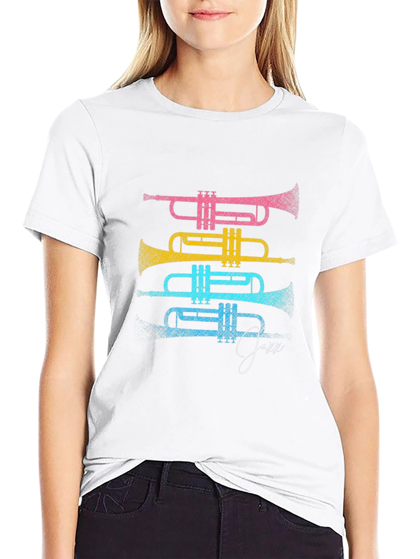 Colorful Trumpet Jazz T-Shirt