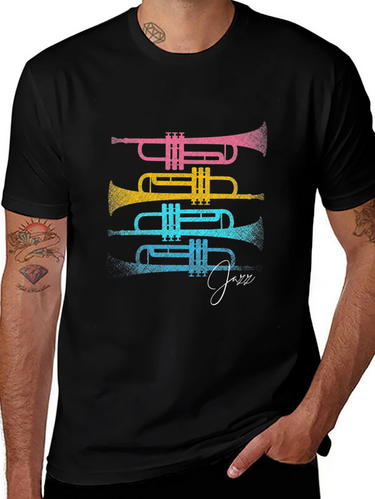 Colorful Trumpet Jazz T-Shirt