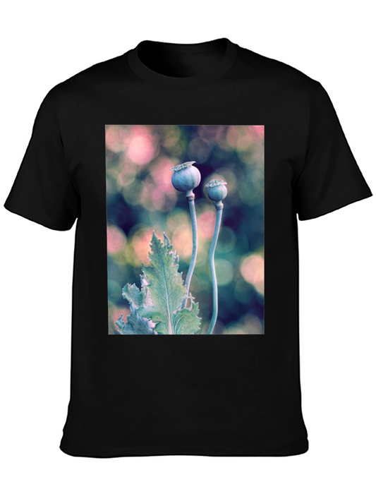 Botanical T-Shirt: Poppy Seed Head Design