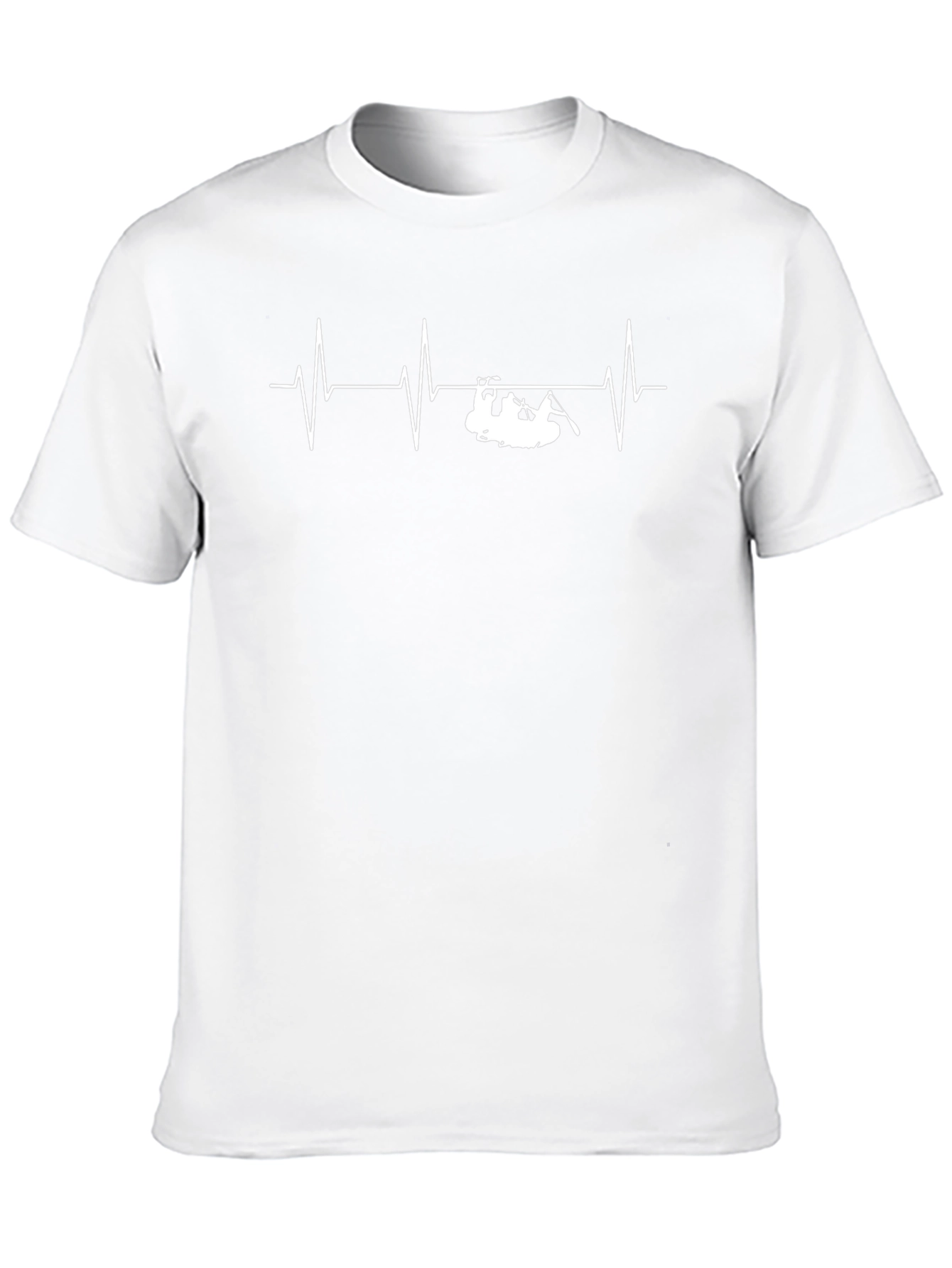 Rafting Heartbeat T-Shirt - Black