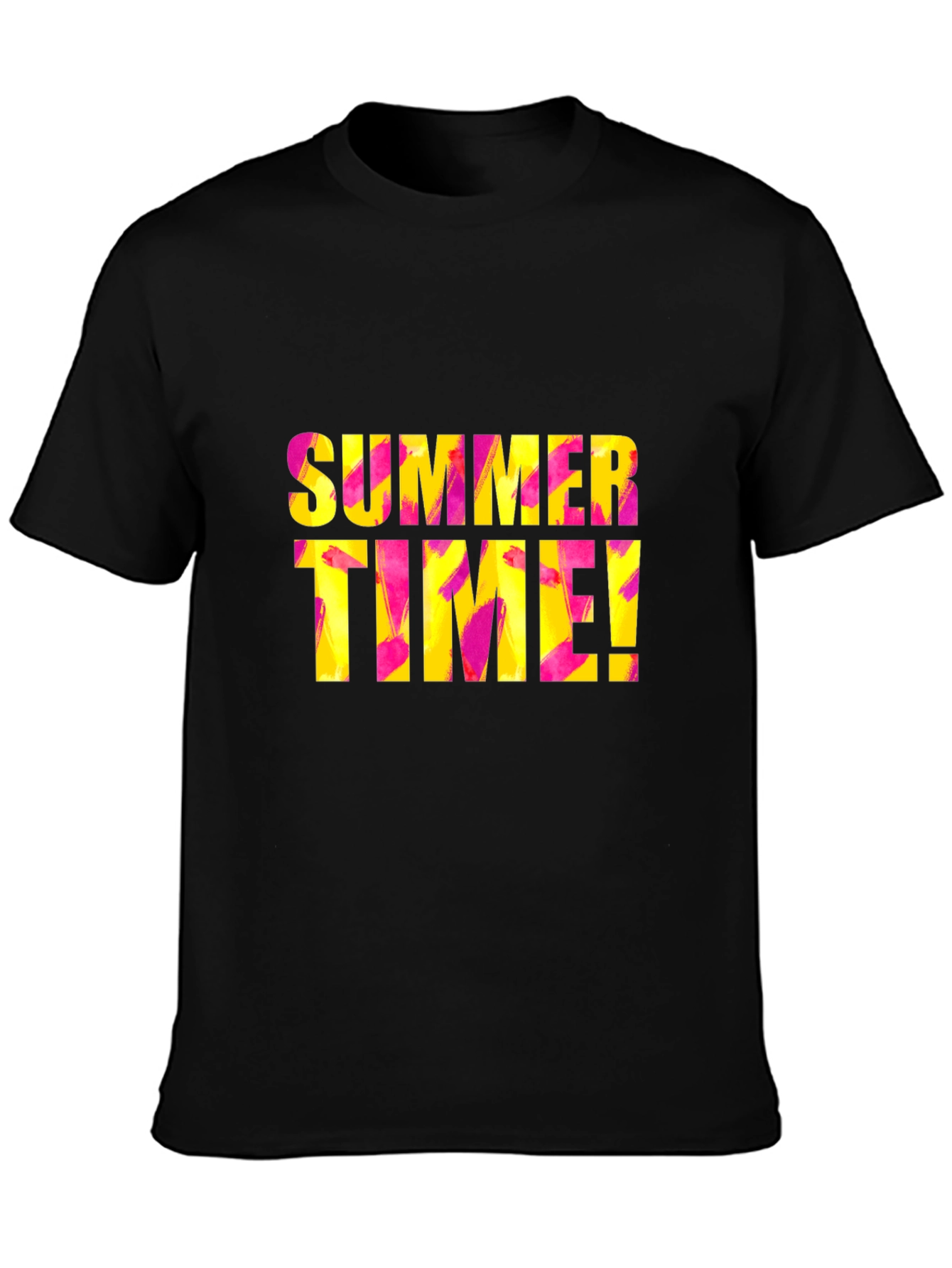 Summer Time Black T-Shirt