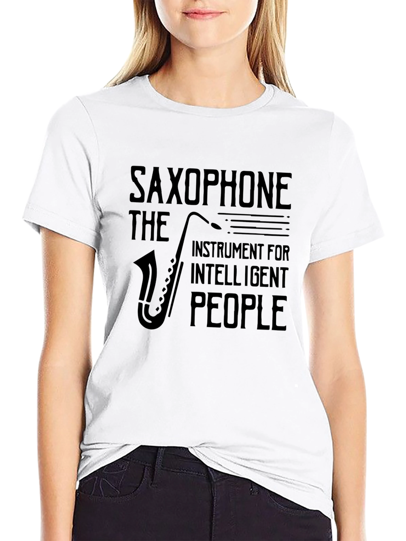 Saxophone Instrument T-Shirt - Intelligent People Design