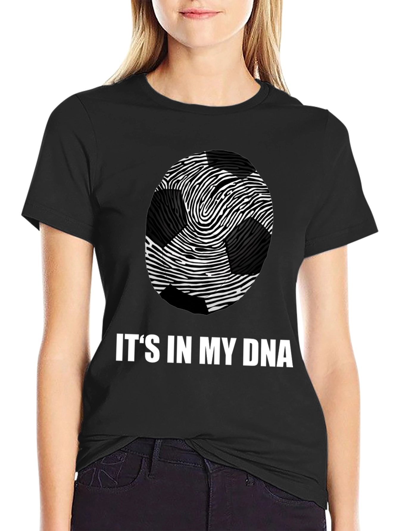 Soccer DNA Graphic Tee - Black