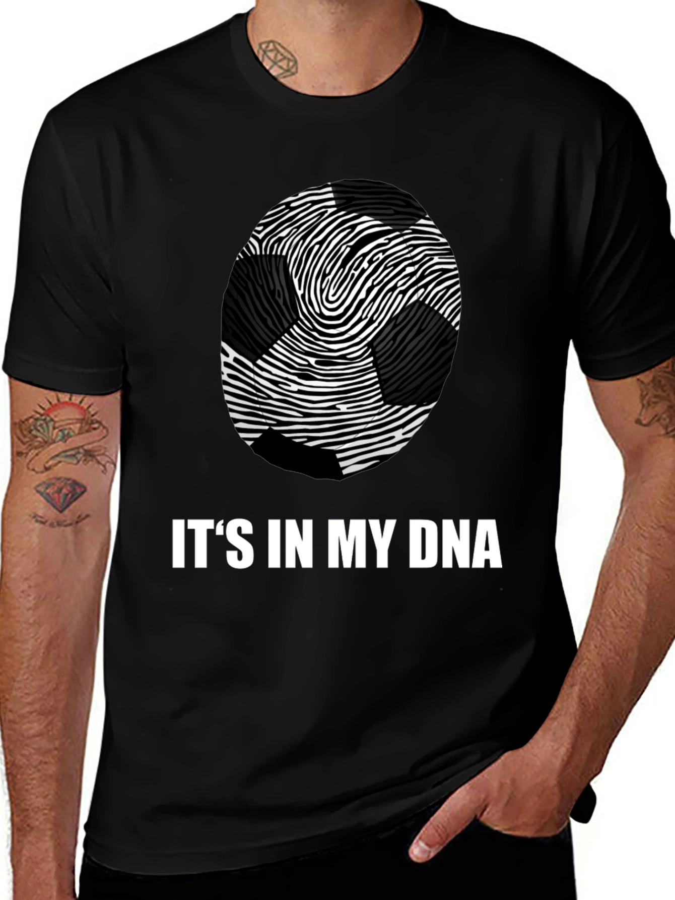 Soccer DNA Graphic Tee - Black