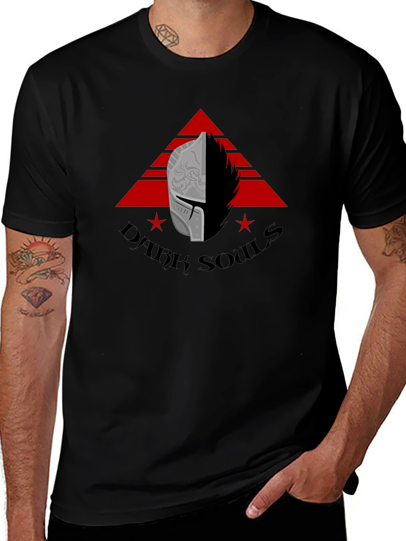 Dark Souls Graphic Tee - Knight Helmet Design