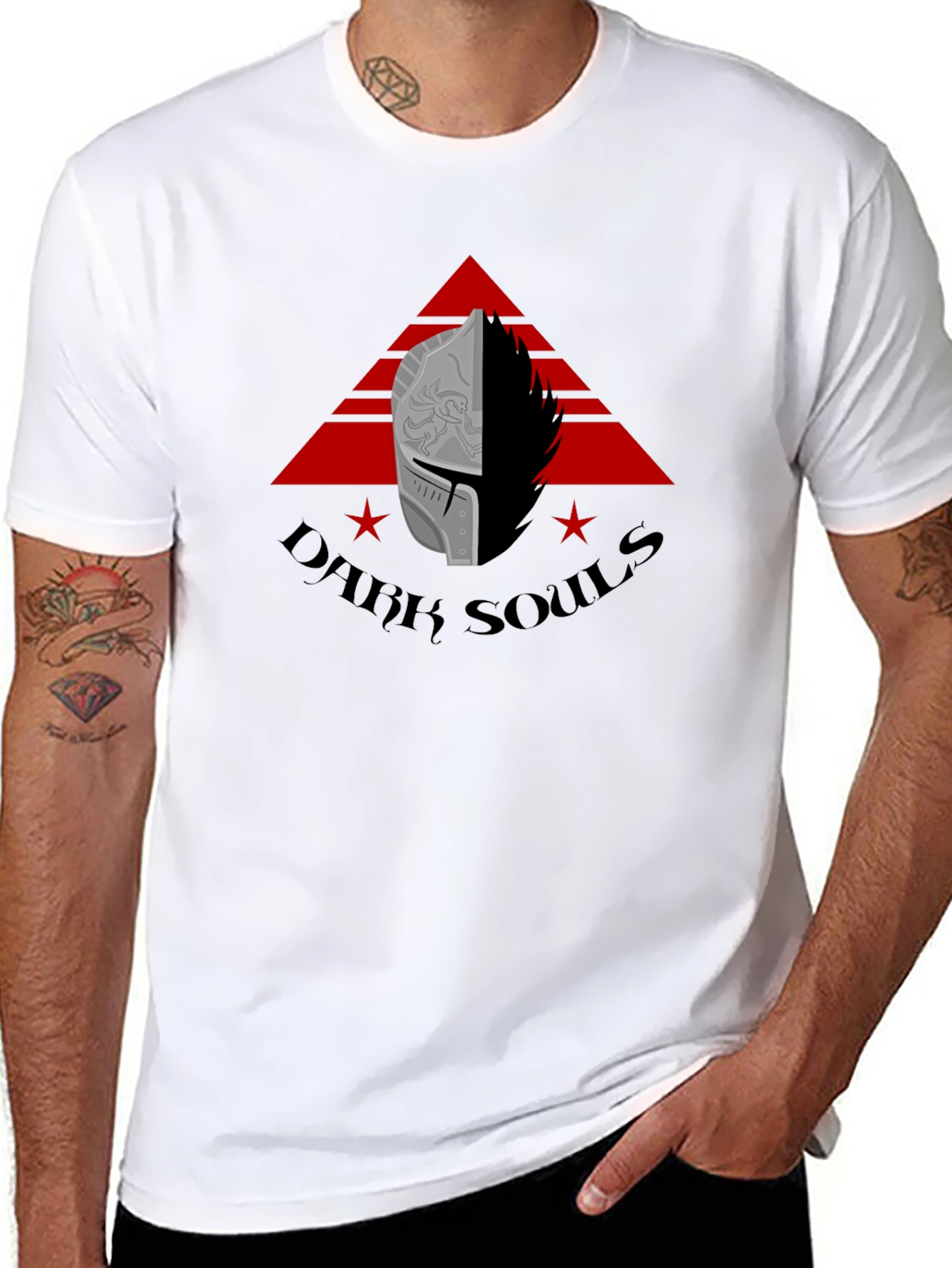 Dark Souls Graphic Tee - Knight Helmet Design