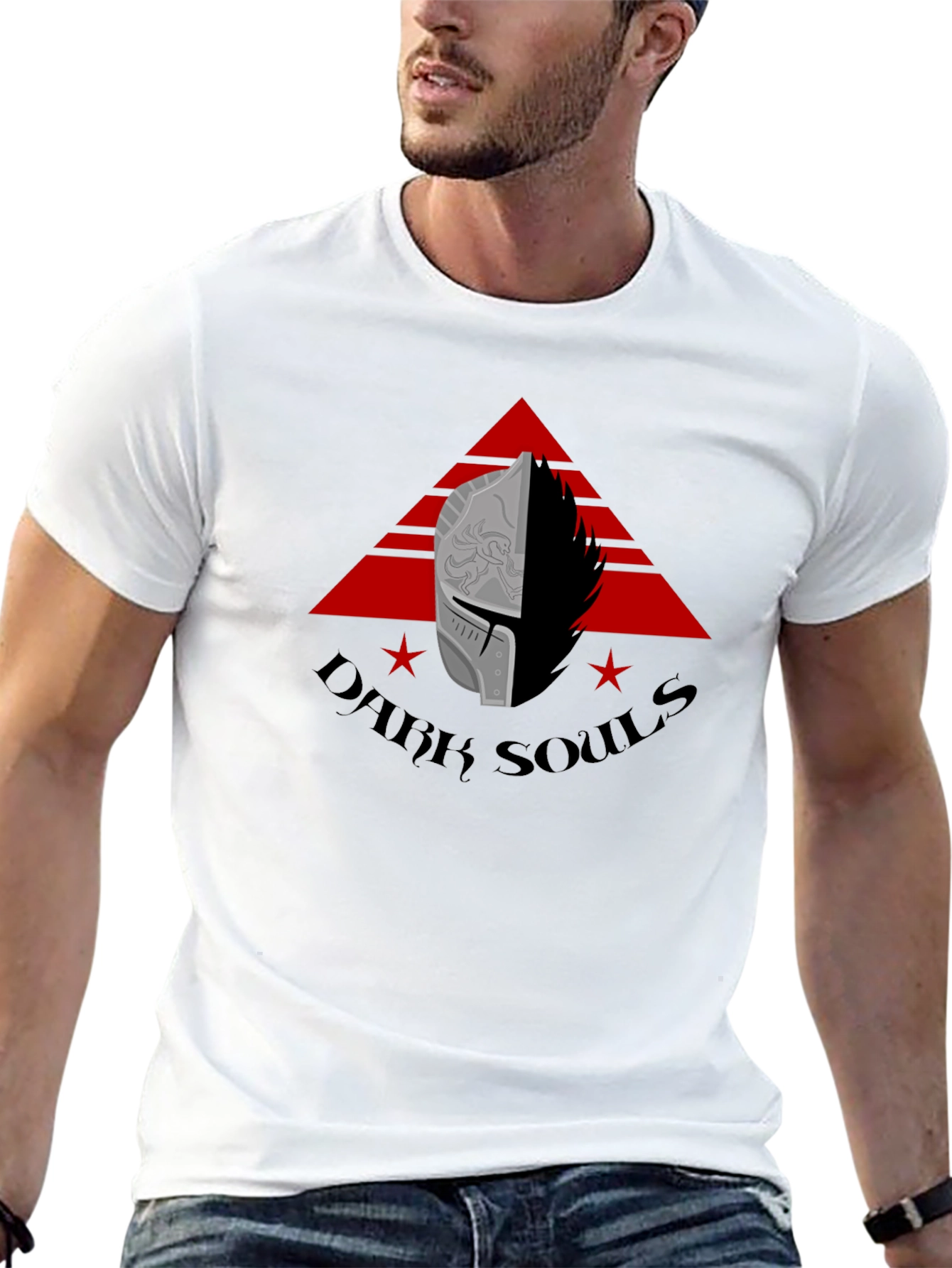 Dark Souls Graphic Tee - Knight Helmet Design