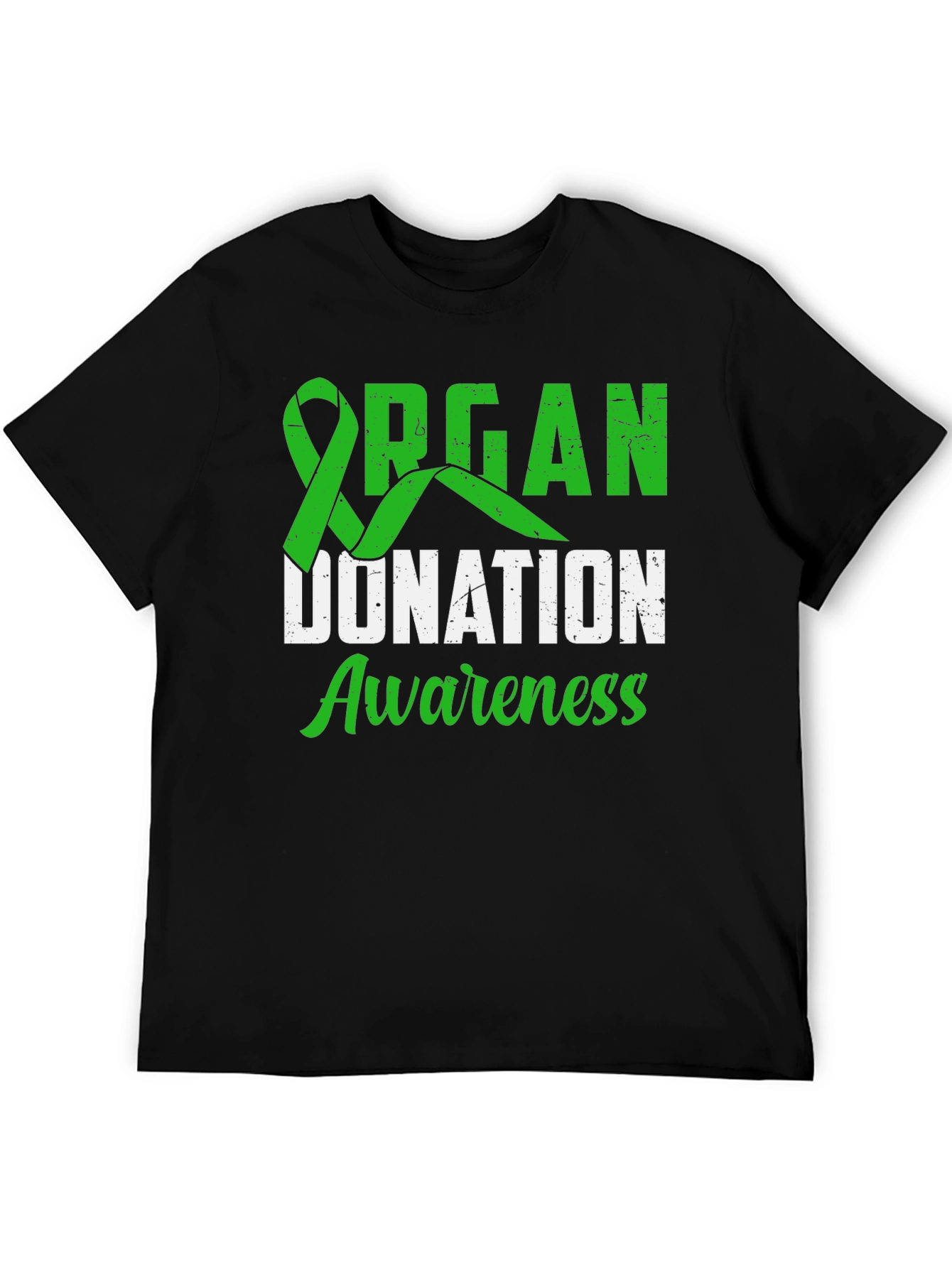Organ Donation Awareness T-Shirt - Green Ribbon