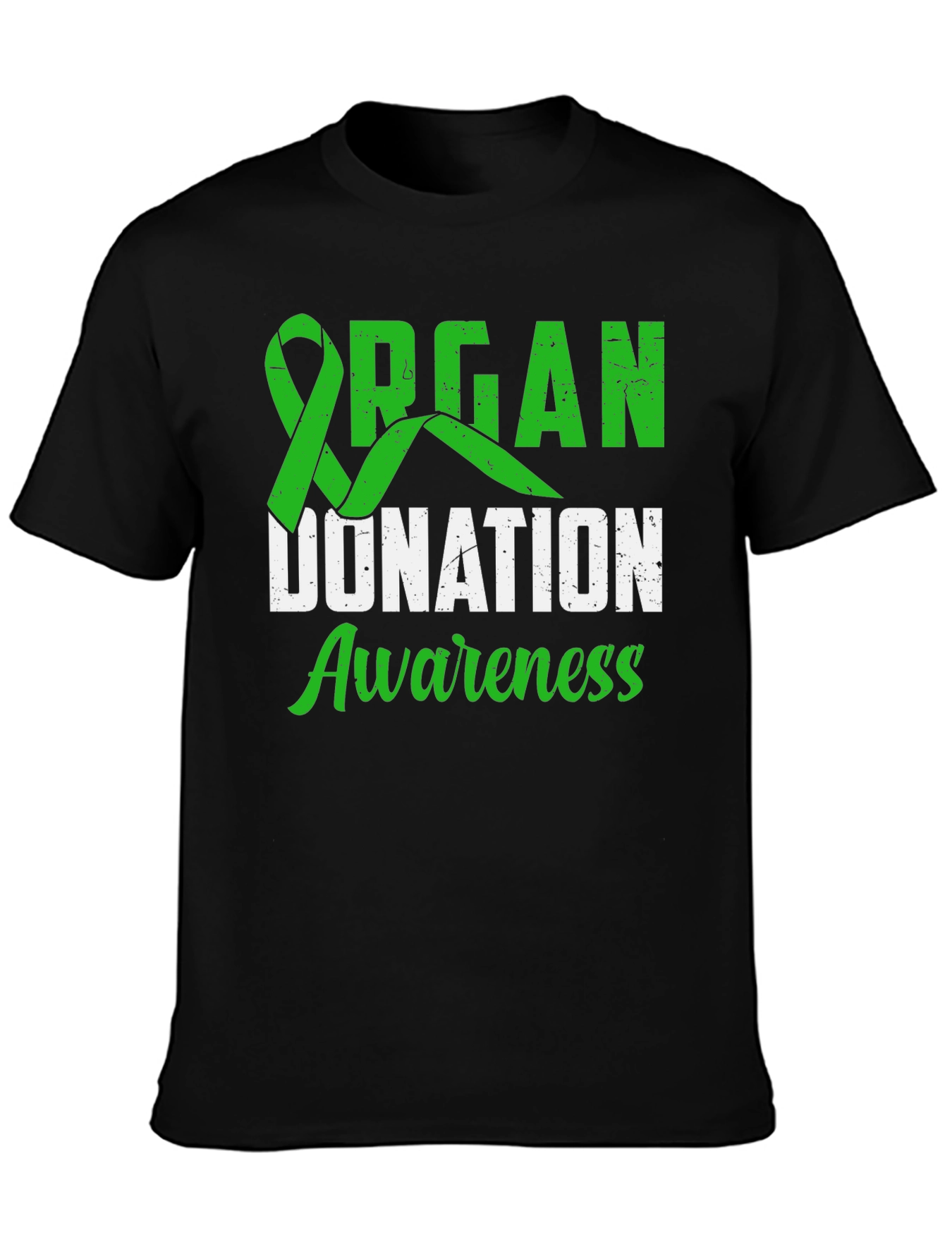 Organ Donation Awareness T-Shirt - Green Ribbon