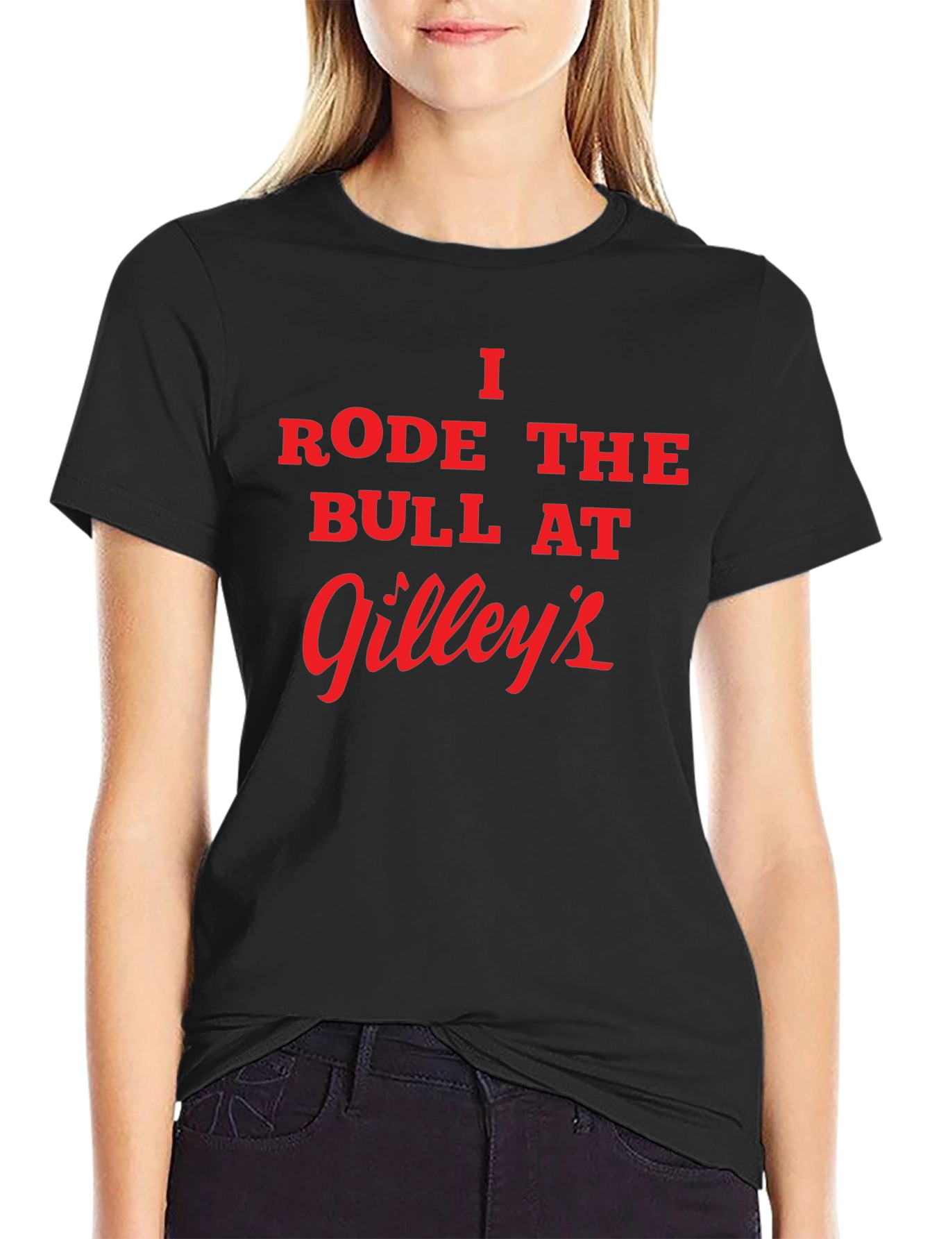 I Rode the Bull at Gilleys Black T-Shirt