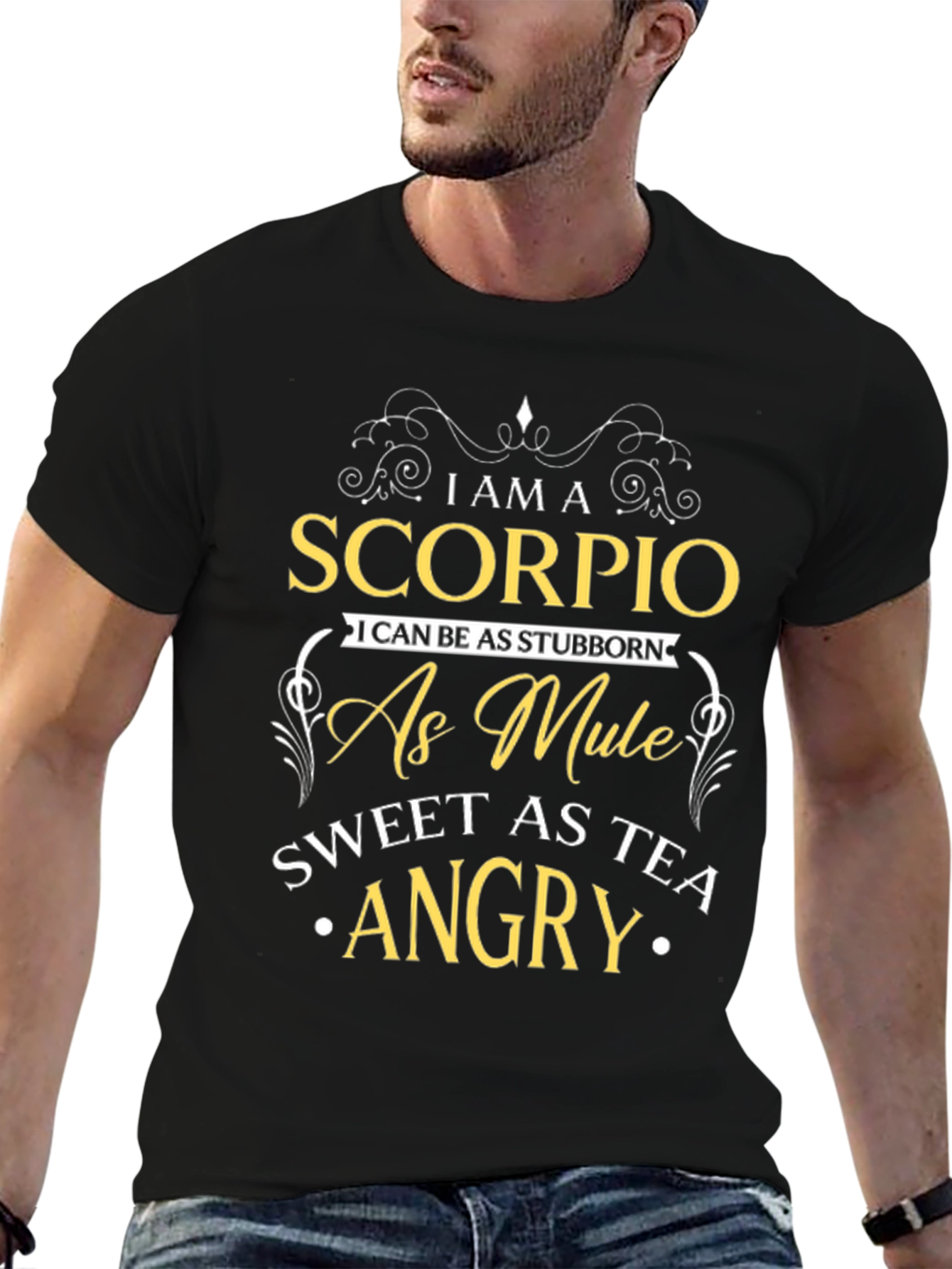 Scorpio Stubborn Mule Black Tee