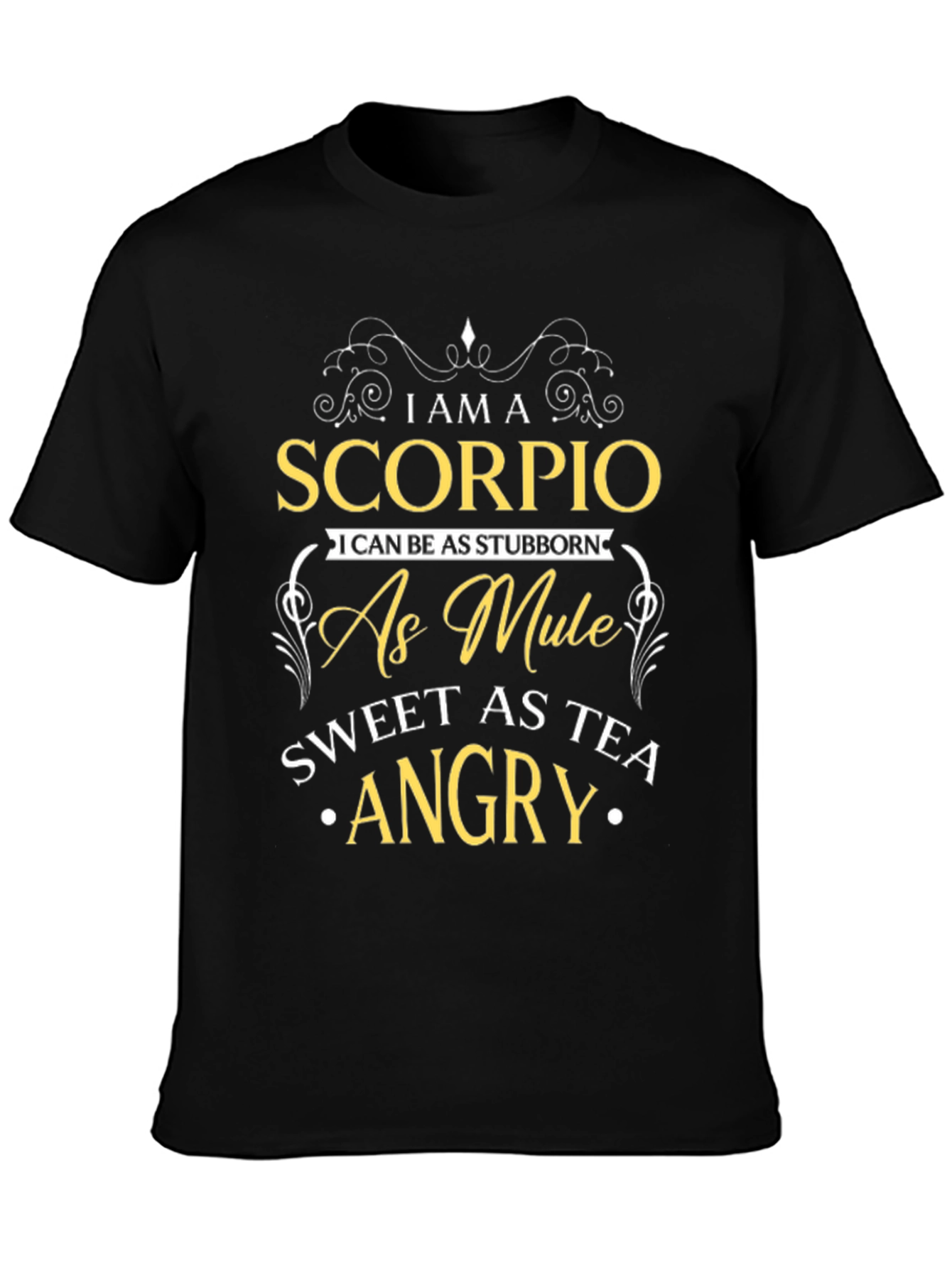 Scorpio Stubborn Mule Black Tee