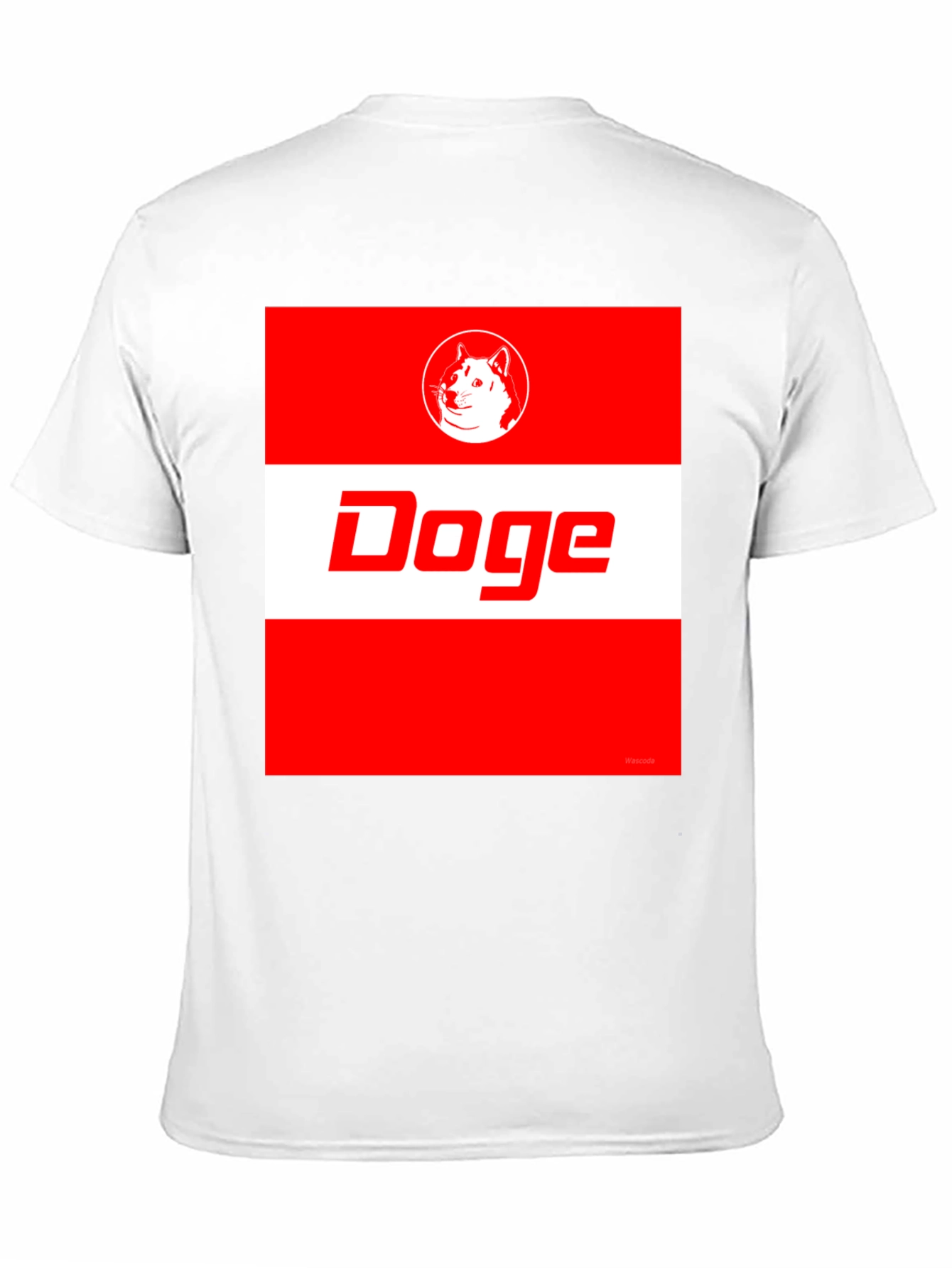 Doge Meme T-Shirt: Red & White Graphic Tee