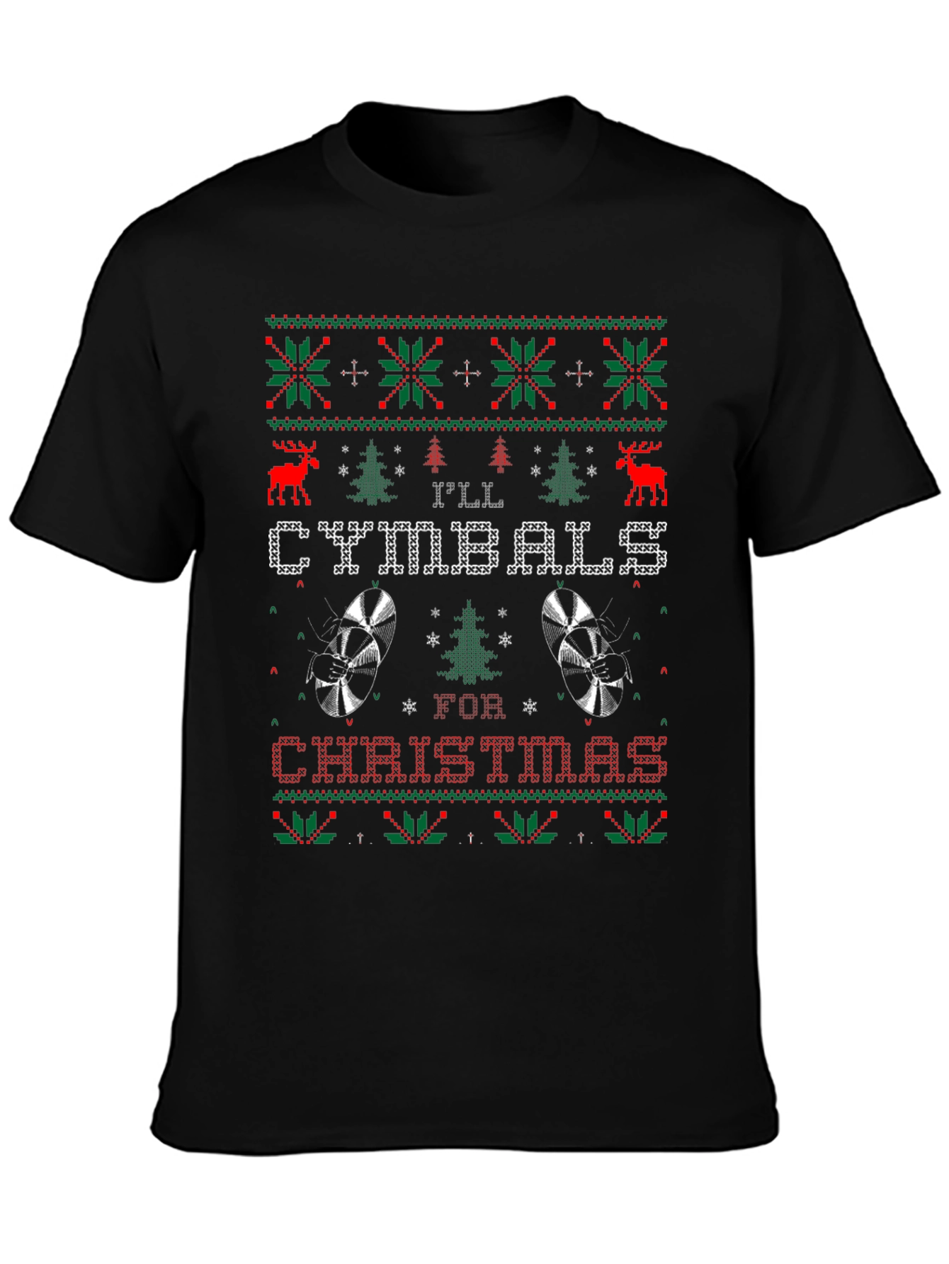 Ill Take Cymbals For Christmas T-Shirt