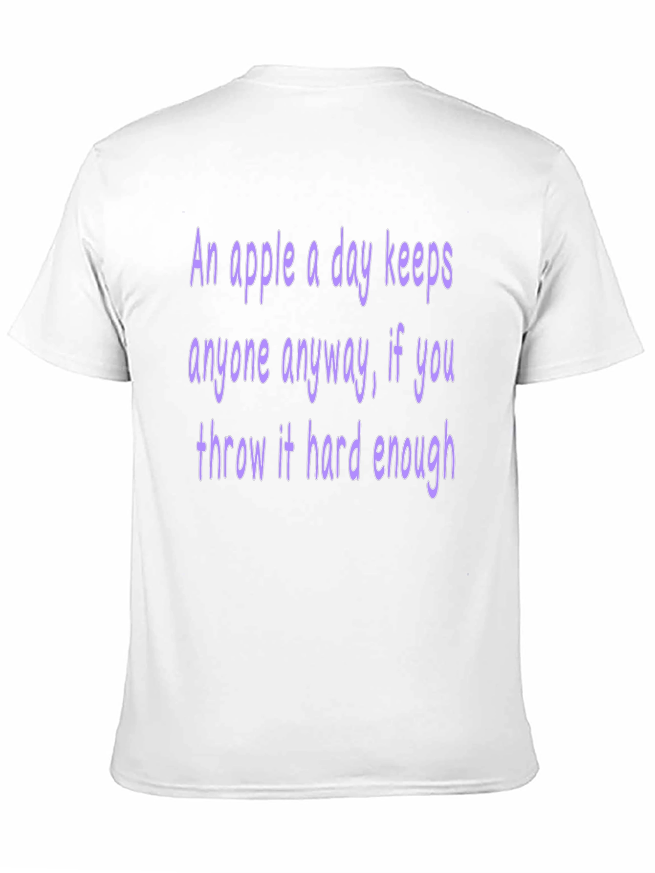 Humorous Apple T-Shirt: Keeps Anyone Away!