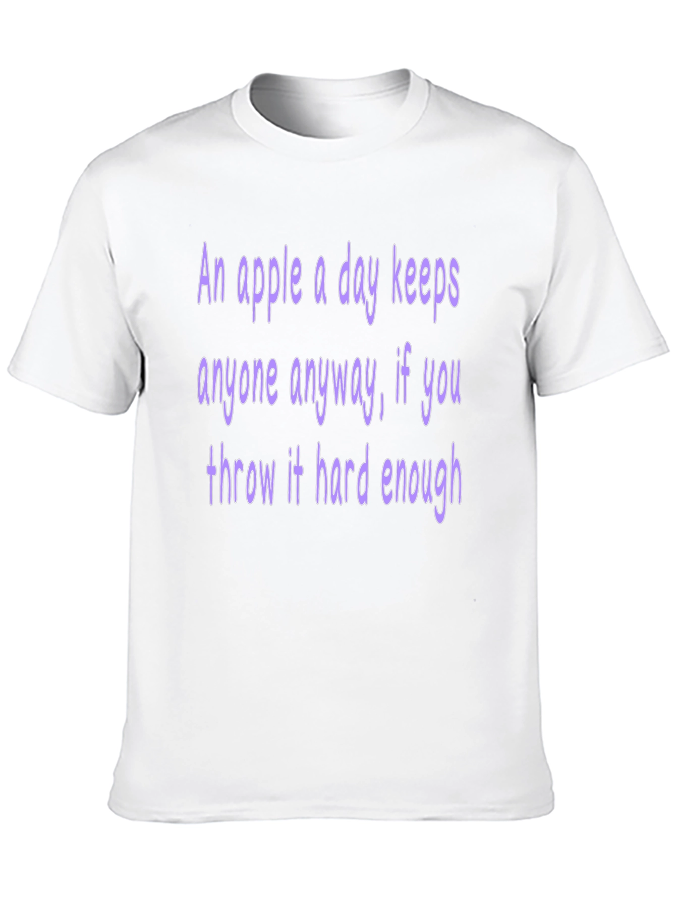 Humorous Apple T-Shirt: Keeps Anyone Away!