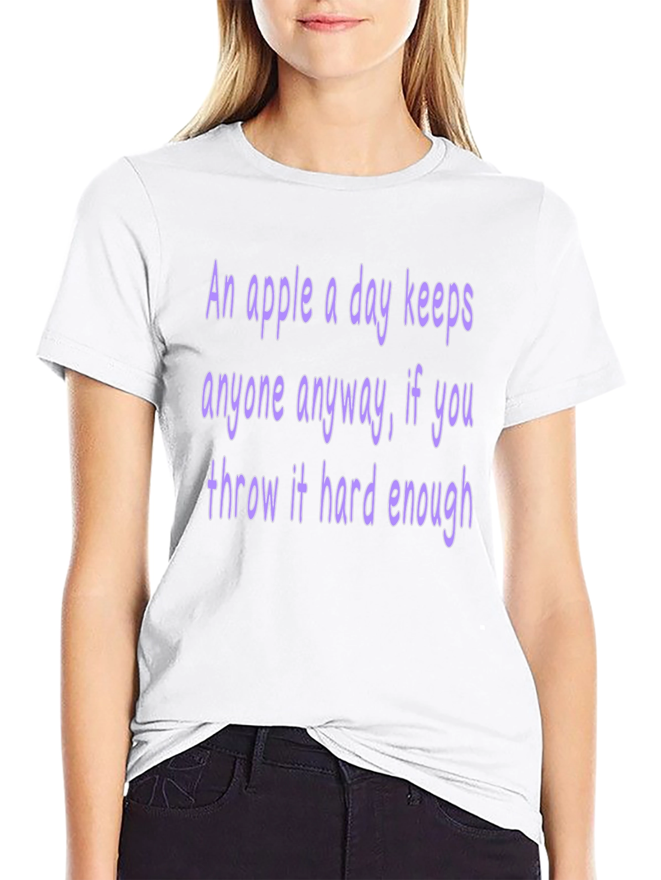 Humorous Apple T-Shirt: Keeps Anyone Away!