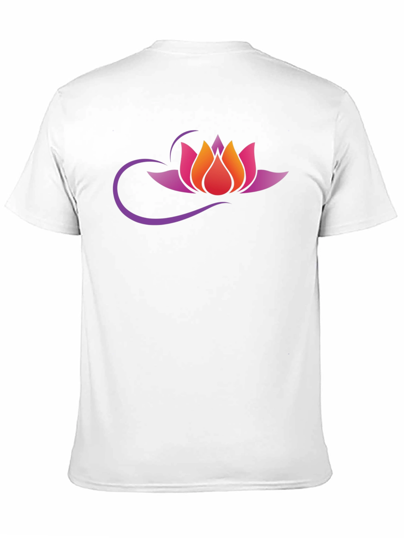 Lotus Flower Graphic T-Shirt - Black