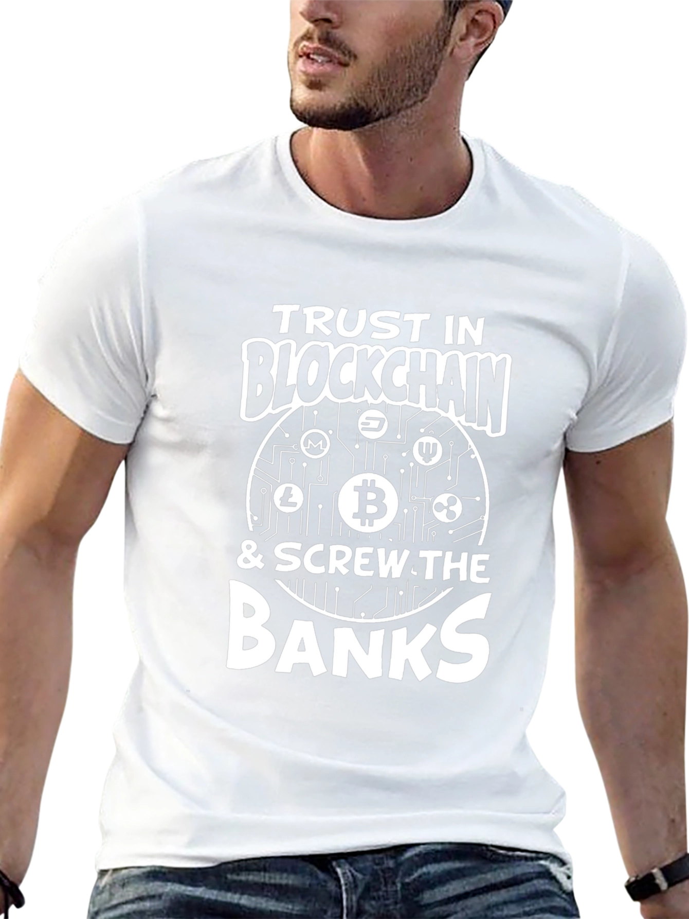 Trust Blockchain Crypto Bitcoin T-Shirt